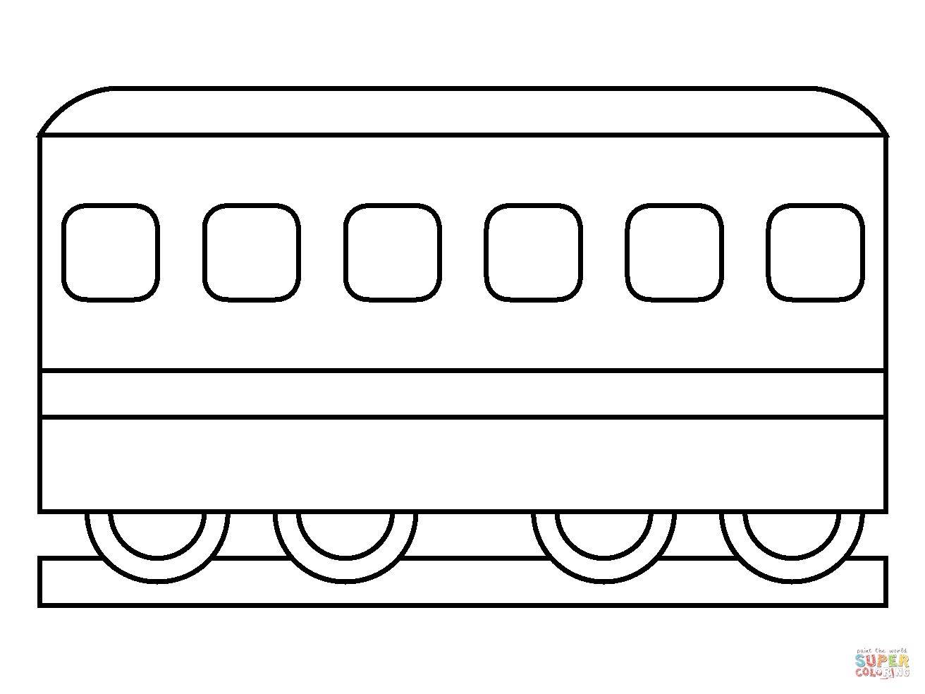 Çocuklar İçin Tren Boyama Sayfaları 