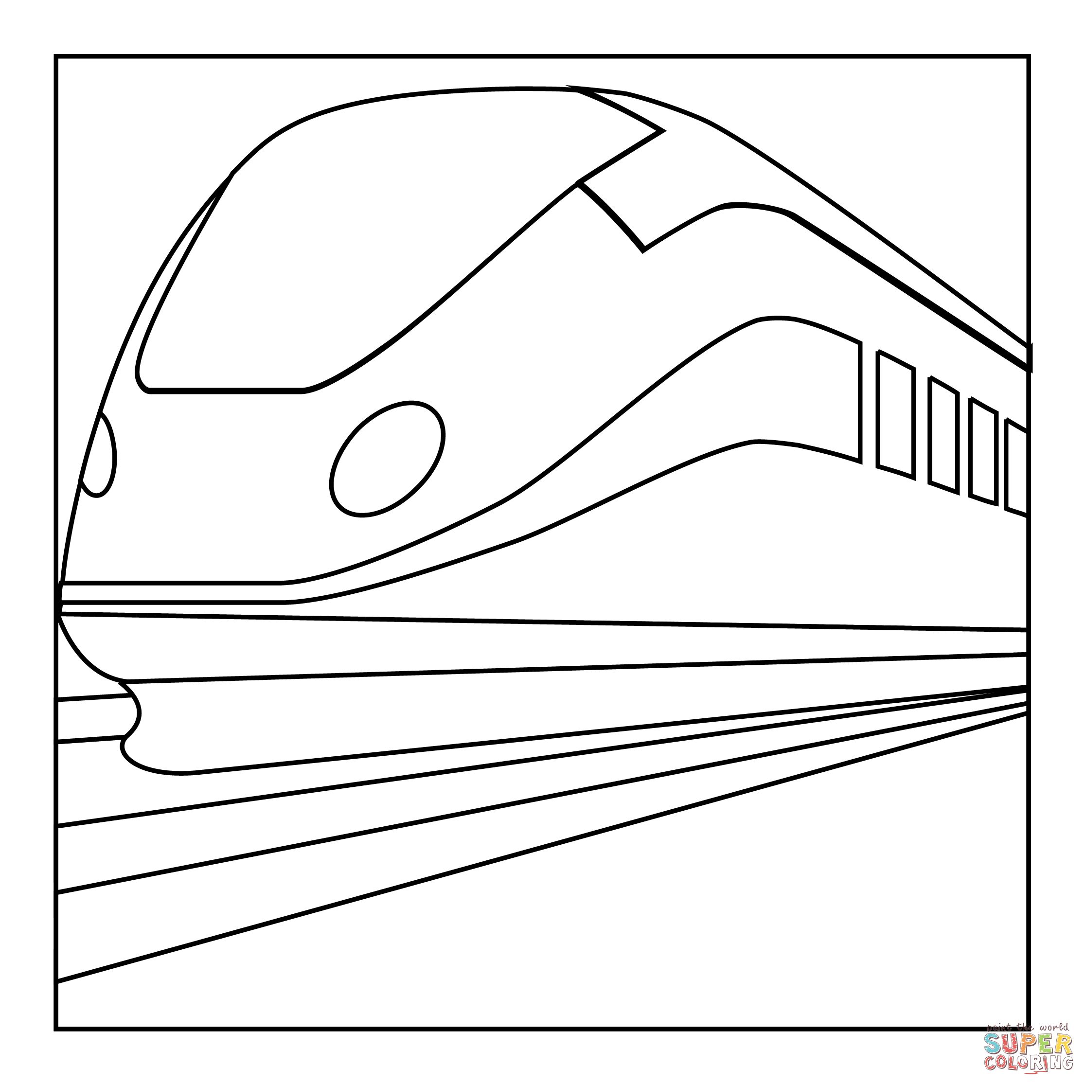 Çocuklar İçin Tren Boyama Sayfaları 