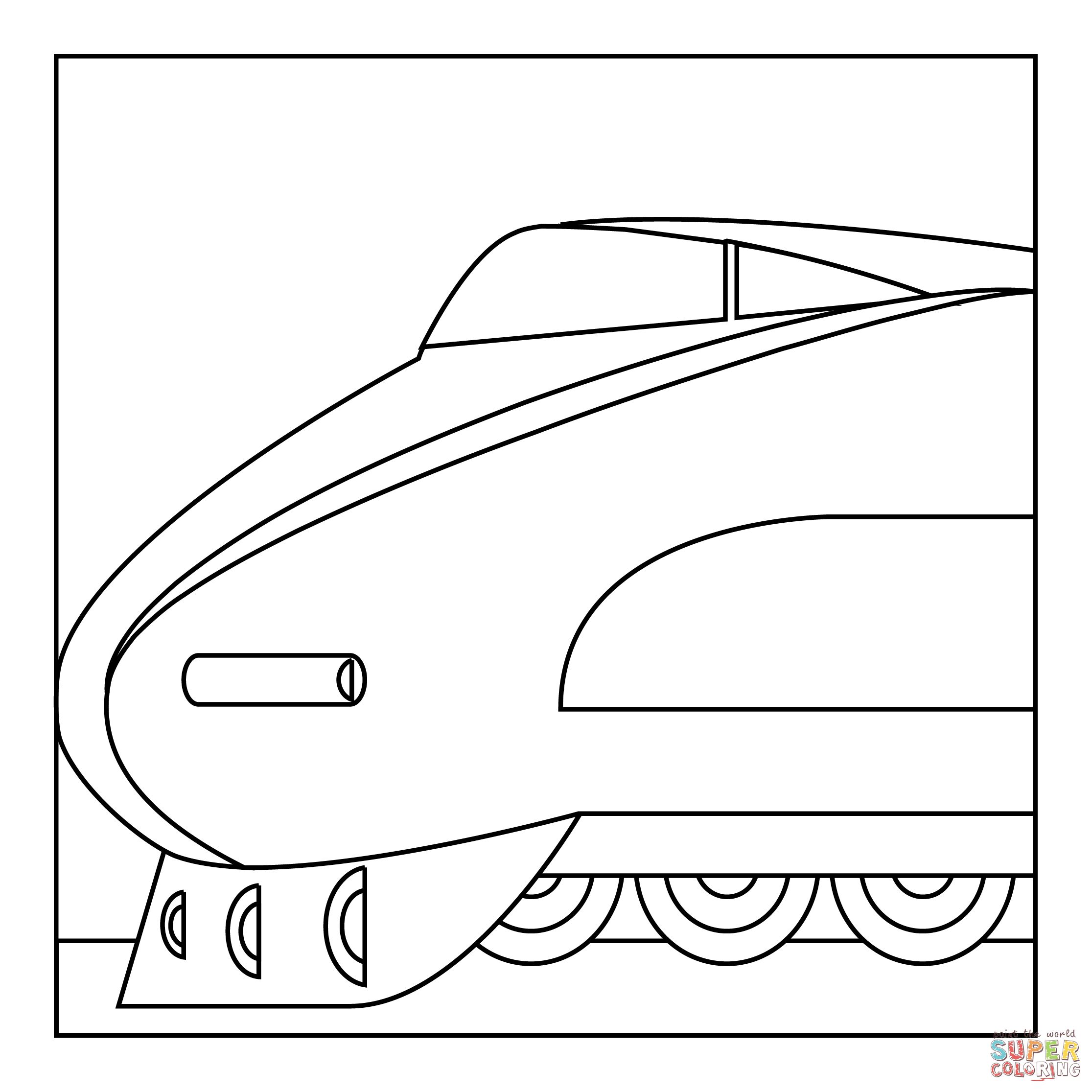 Çocuklar İçin Tren Boyama Sayfaları 