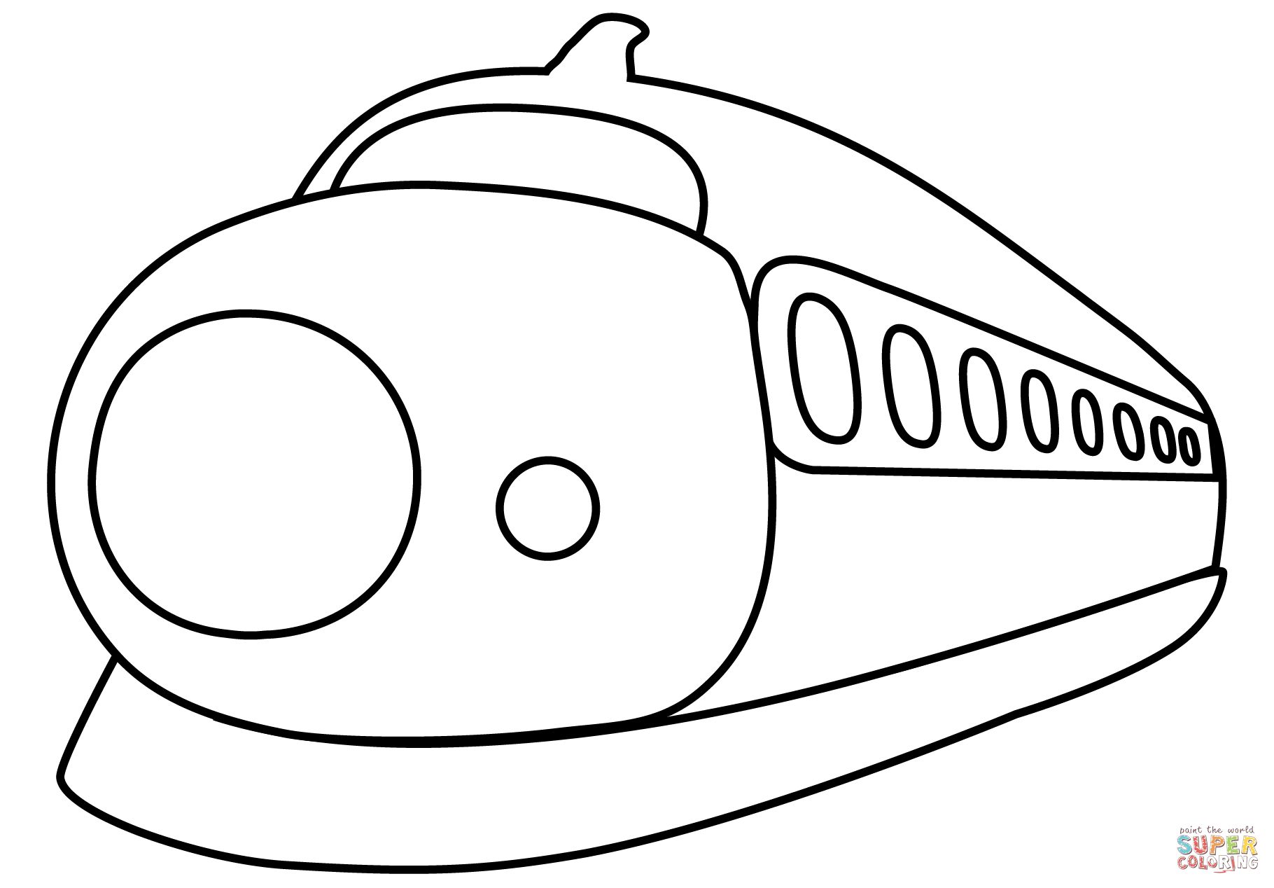 Çocuklar İçin Tren Boyama Sayfaları 