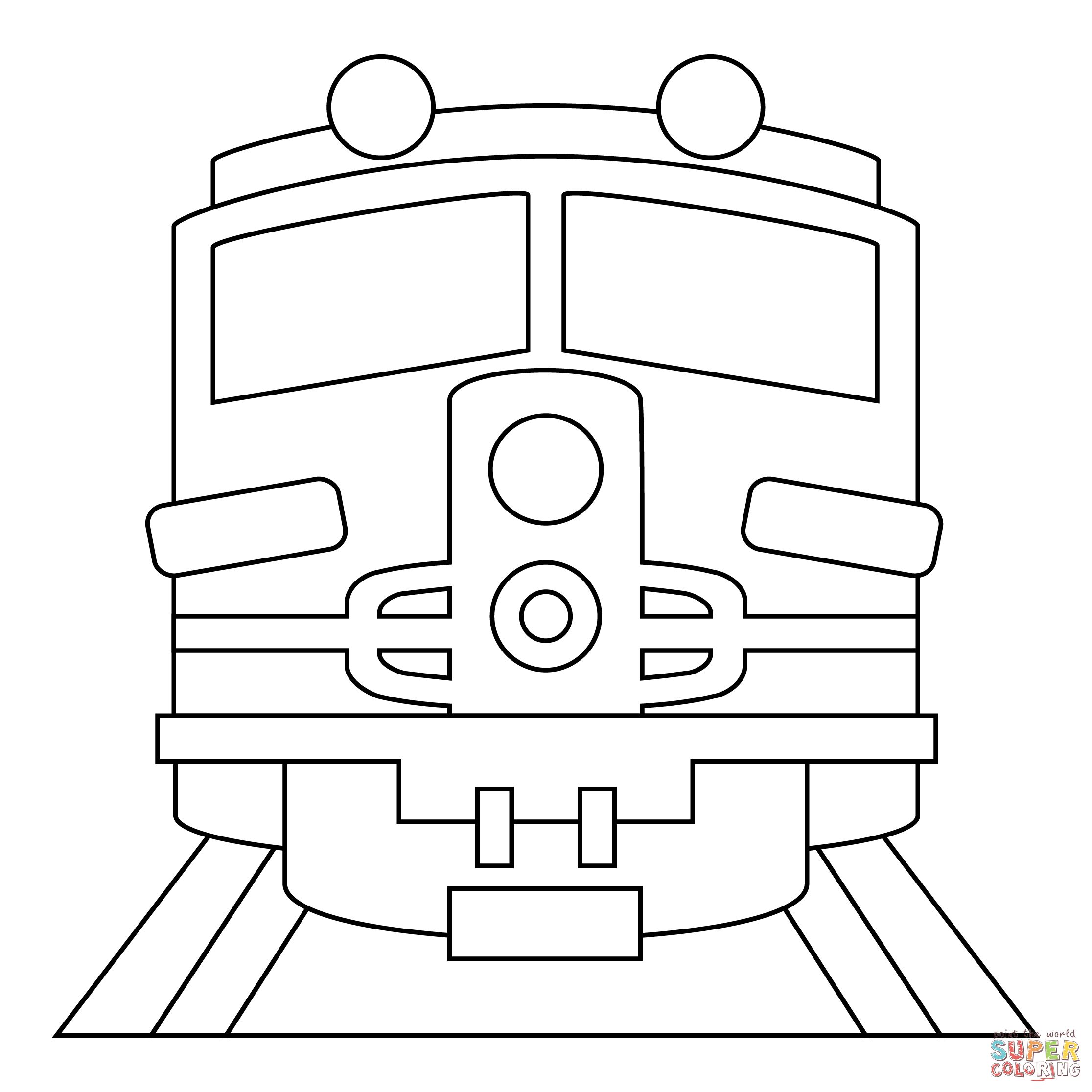Çocuklar İçin Tren Boyama Sayfaları 