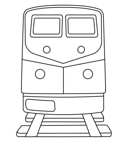Çocuklar İçin Tren Boyama Sayfaları 