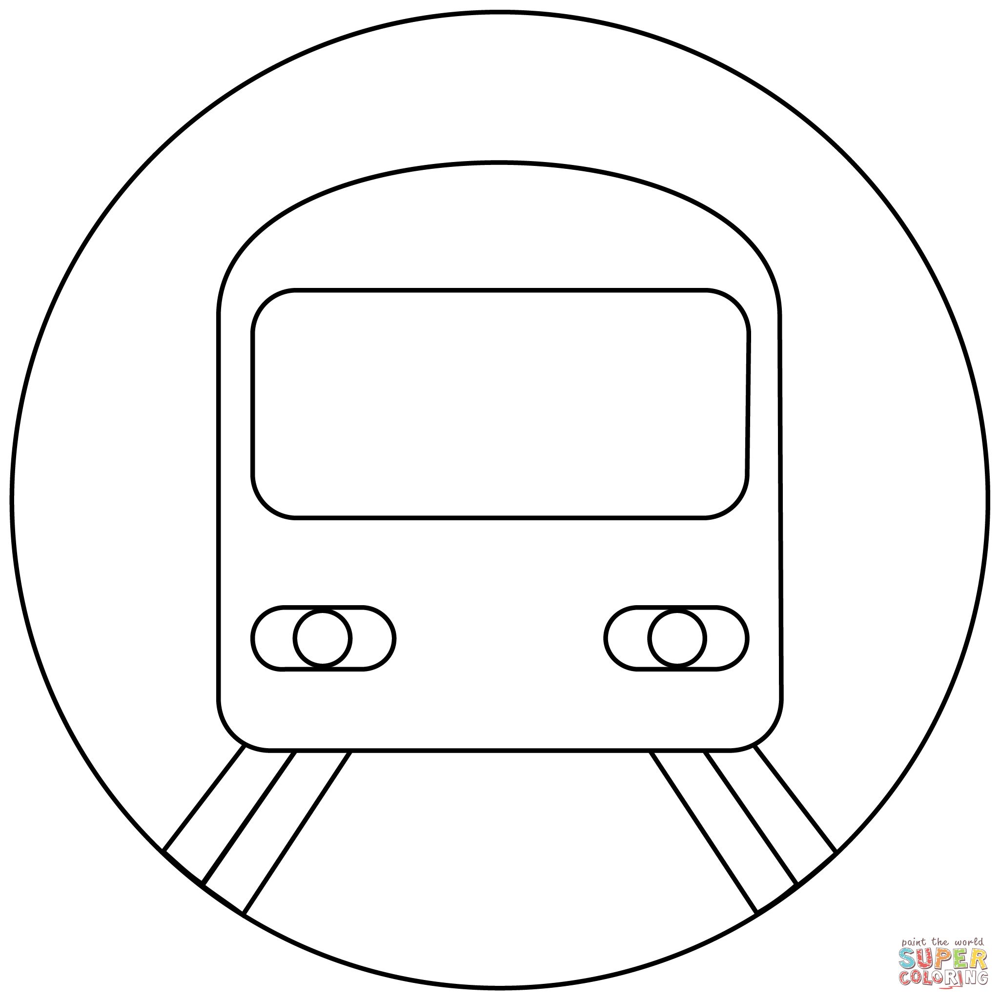 Çocuklar İçin Tren Boyama Sayfaları 