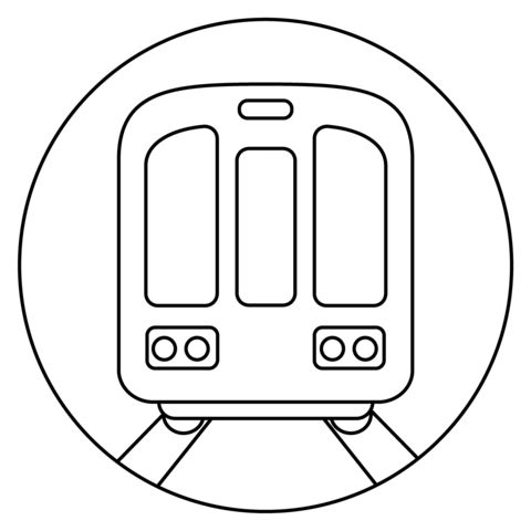 Çocuklar İçin Tren Boyama Sayfaları 