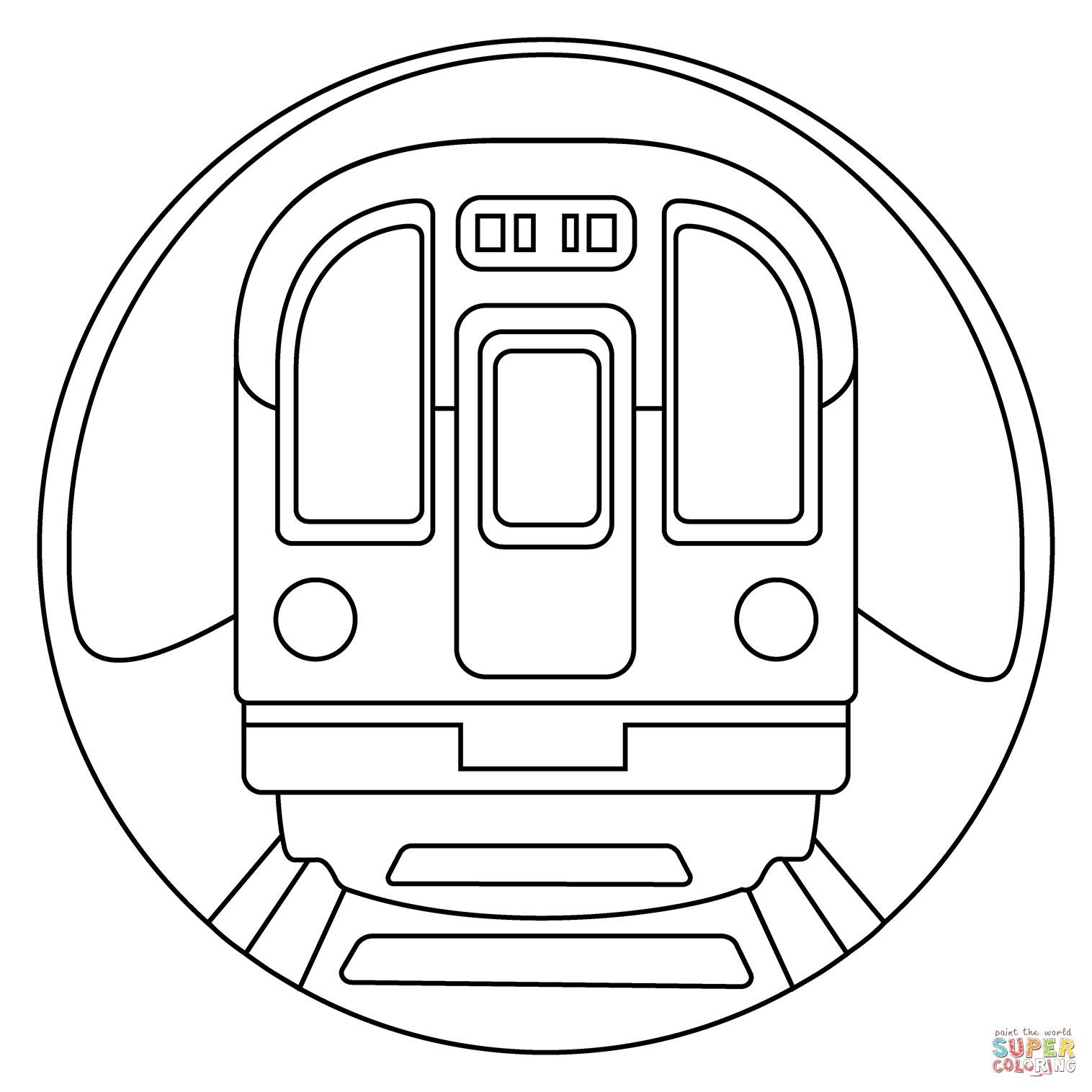 Çocuklar İçin Tren Boyama Sayfaları 