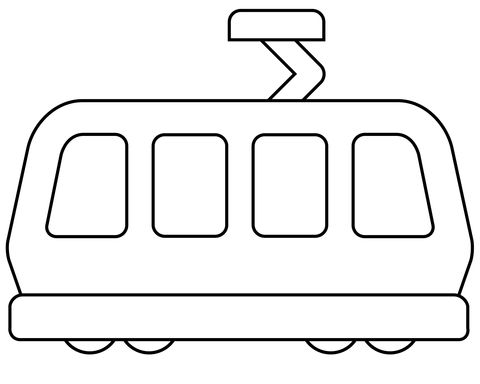 Çocuklar İçin Tren Boyama Sayfaları 