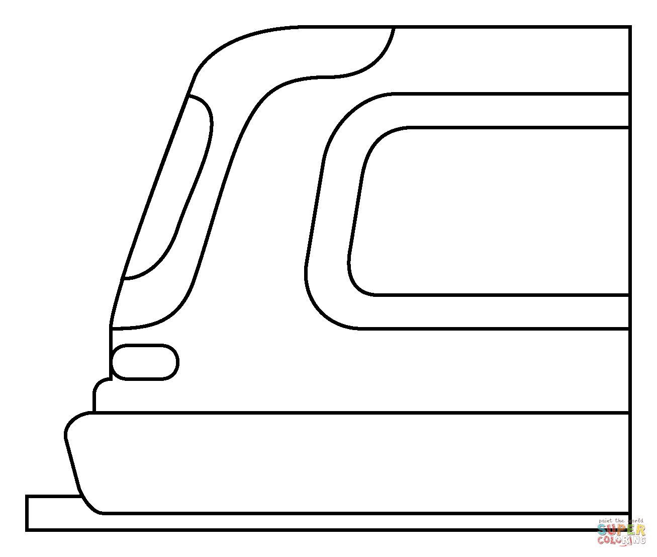 Çocuklar İçin Tren Boyama Sayfaları 