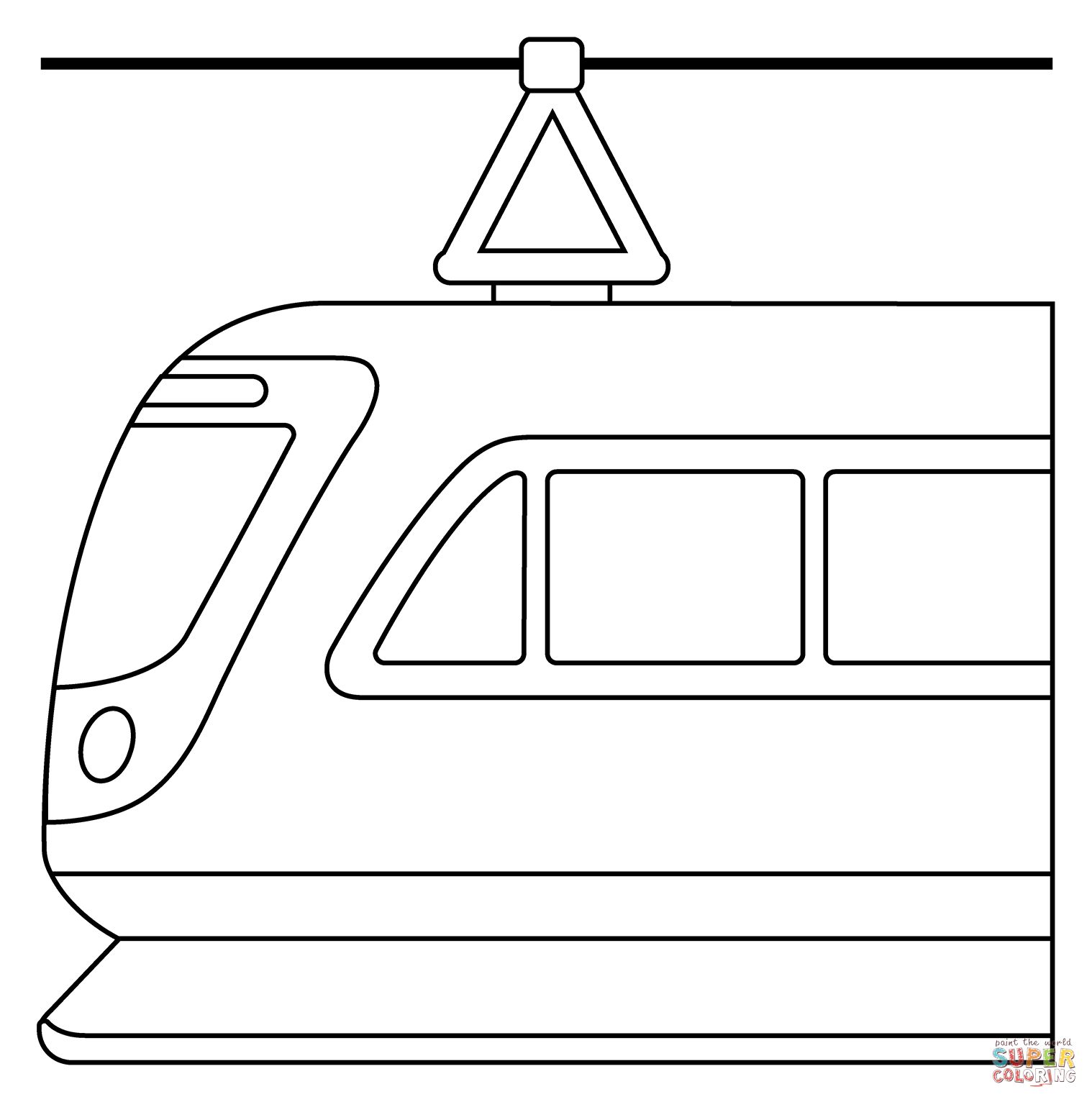 Çocuklar İçin Tren Boyama Sayfaları 