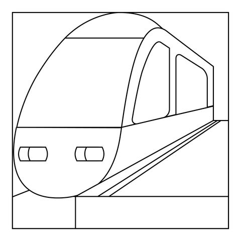 Çocuklar İçin Tren Boyama Sayfaları 