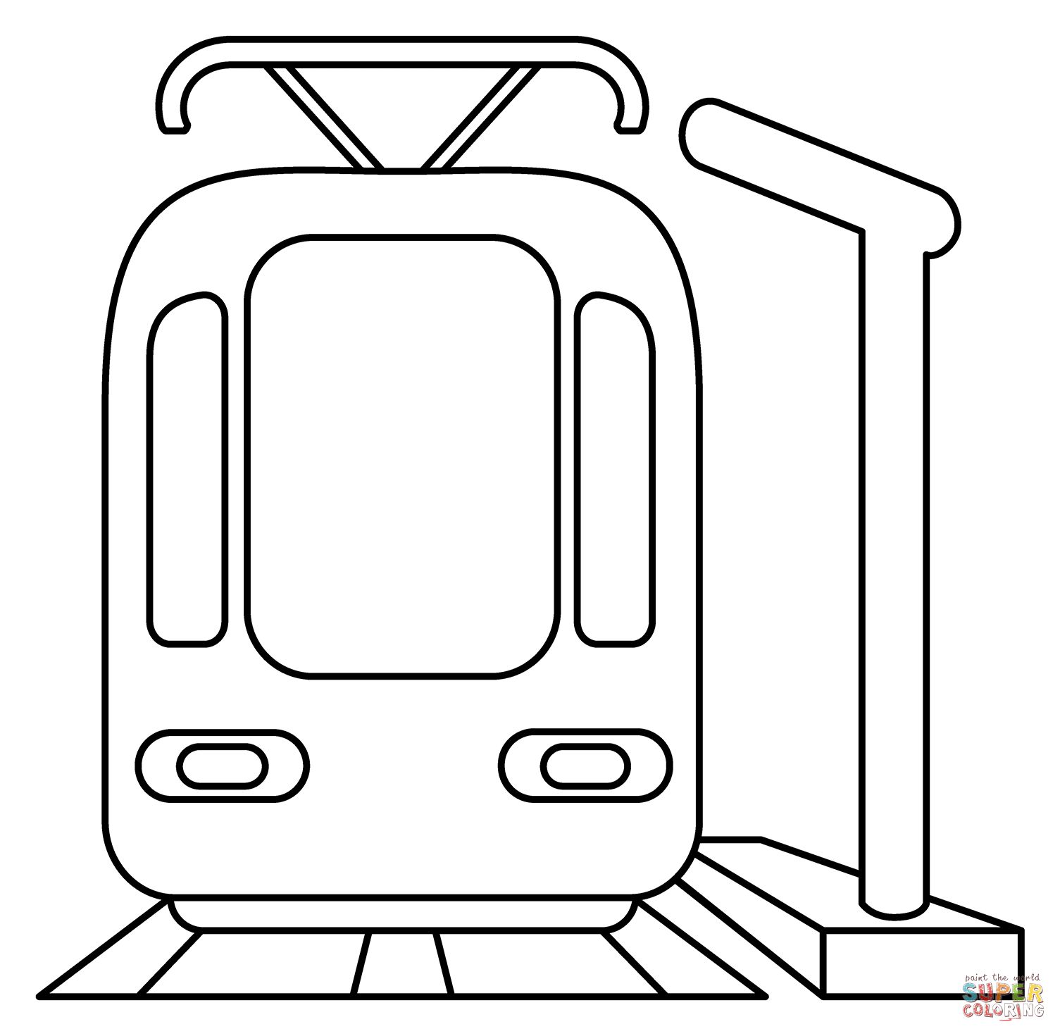 Çocuklar İçin Tren Boyama Sayfaları 