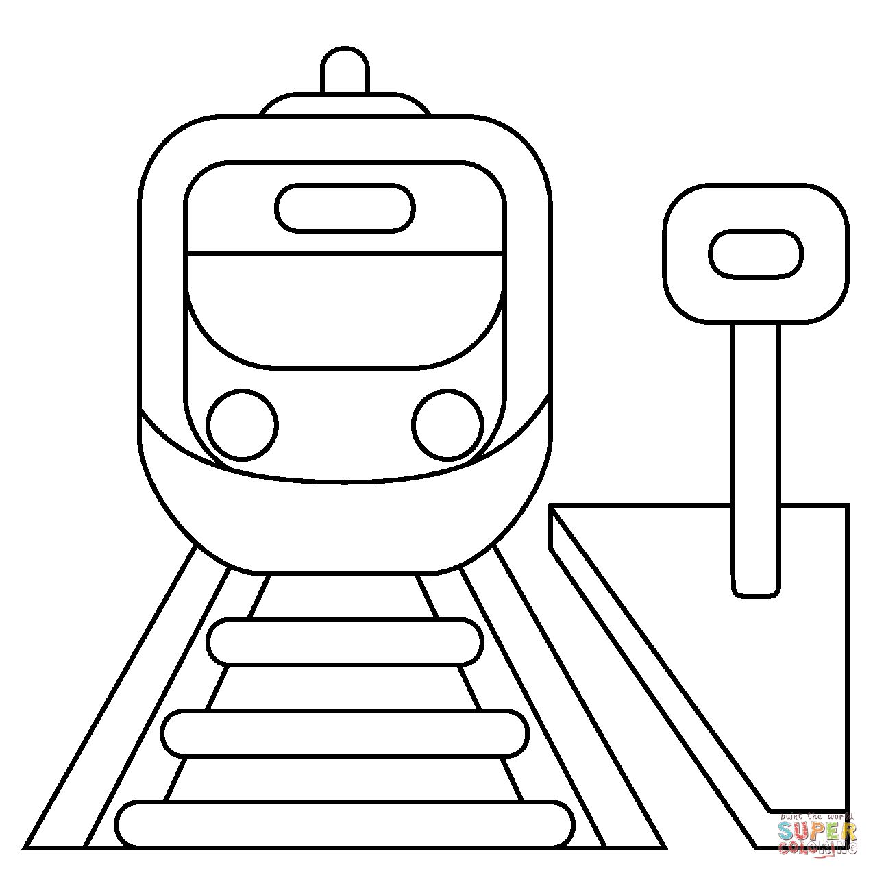 Çocuklar İçin Tren Boyama Sayfaları 