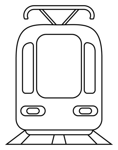 Çocuklar İçin Tren Boyama Sayfaları 