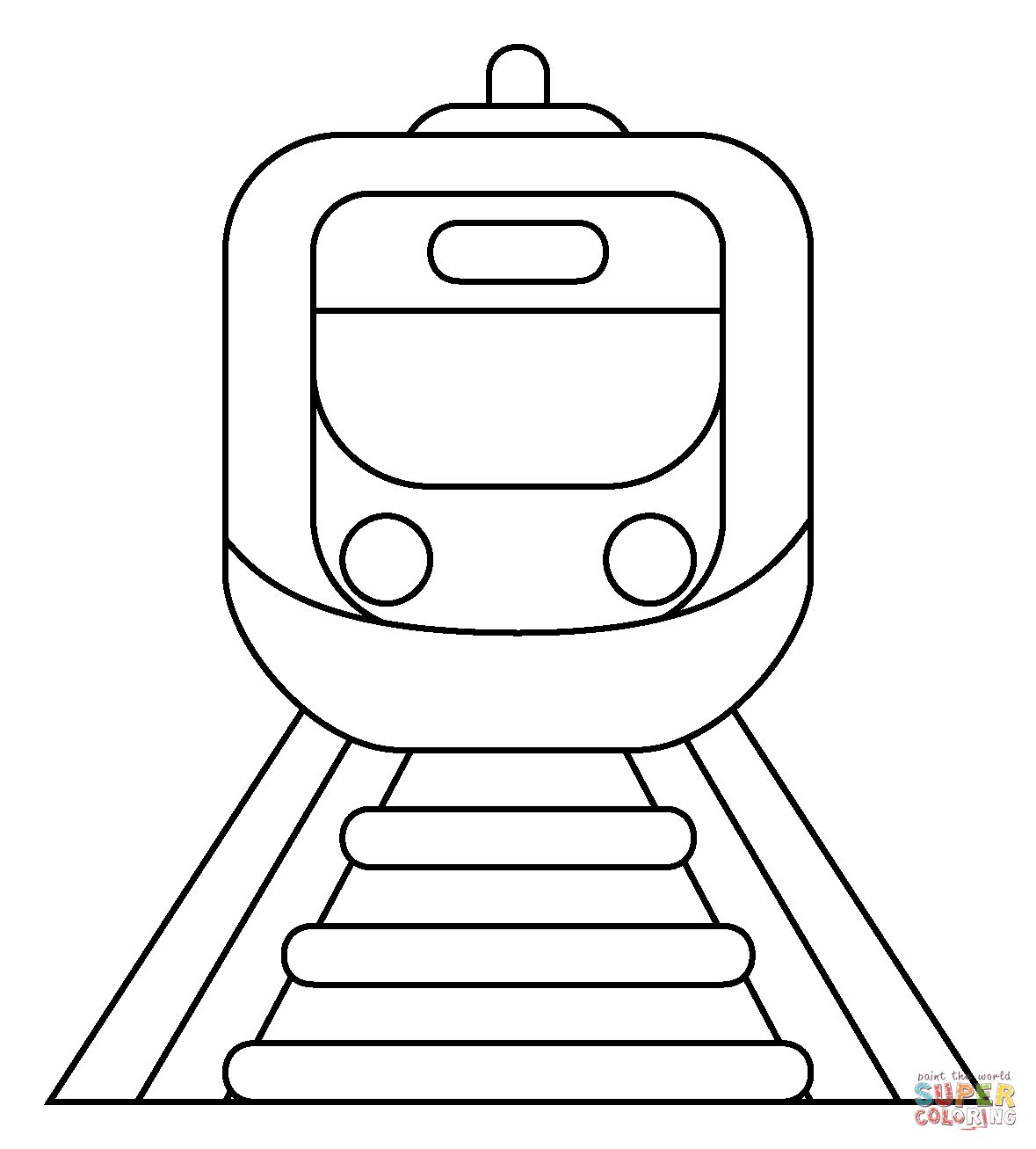 Çocuklar İçin Tren Boyama Sayfaları 