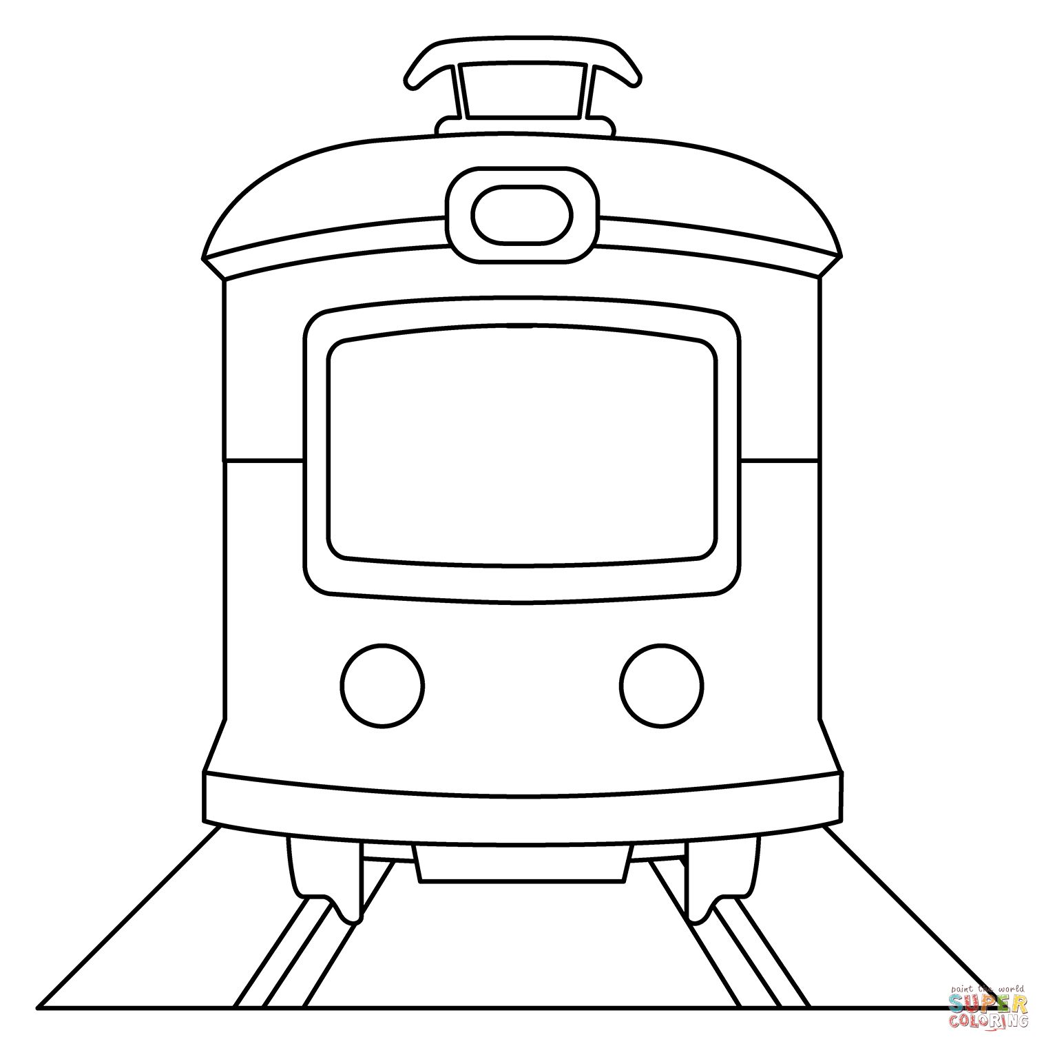 Çocuklar İçin Tren Boyama Sayfaları 
