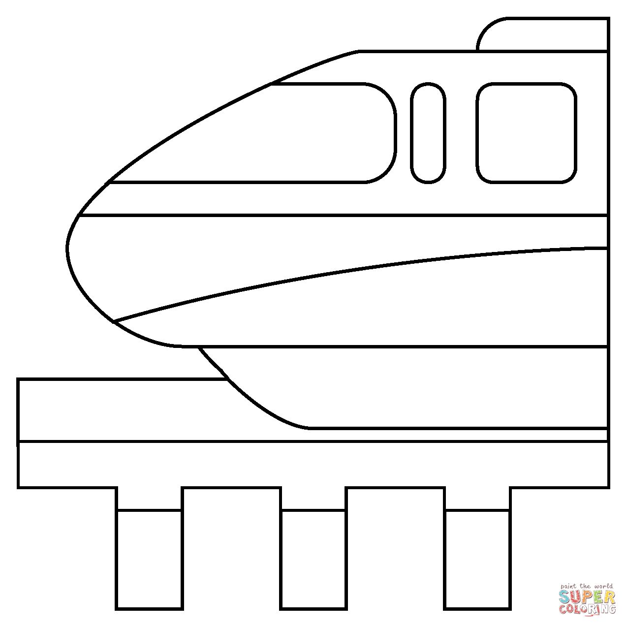Çocuklar İçin Tren Boyama Sayfaları 