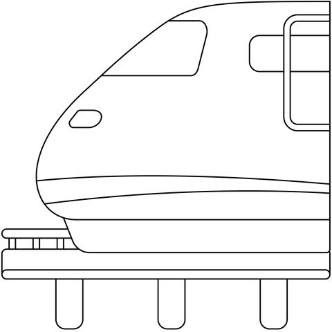 Çocuklar İçin Tren Boyama Sayfaları 