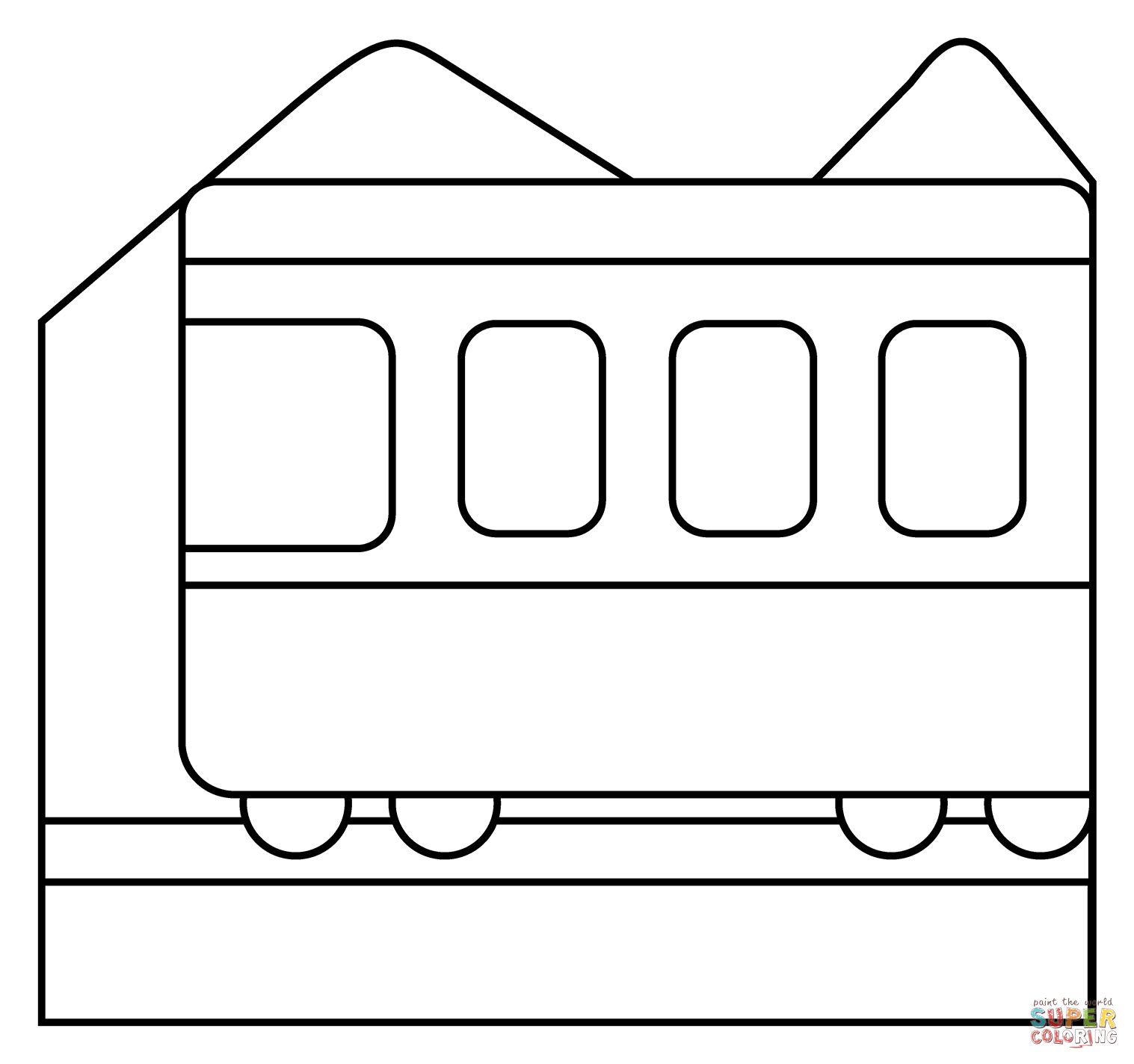 Çocuklar İçin Tren Boyama Sayfaları 