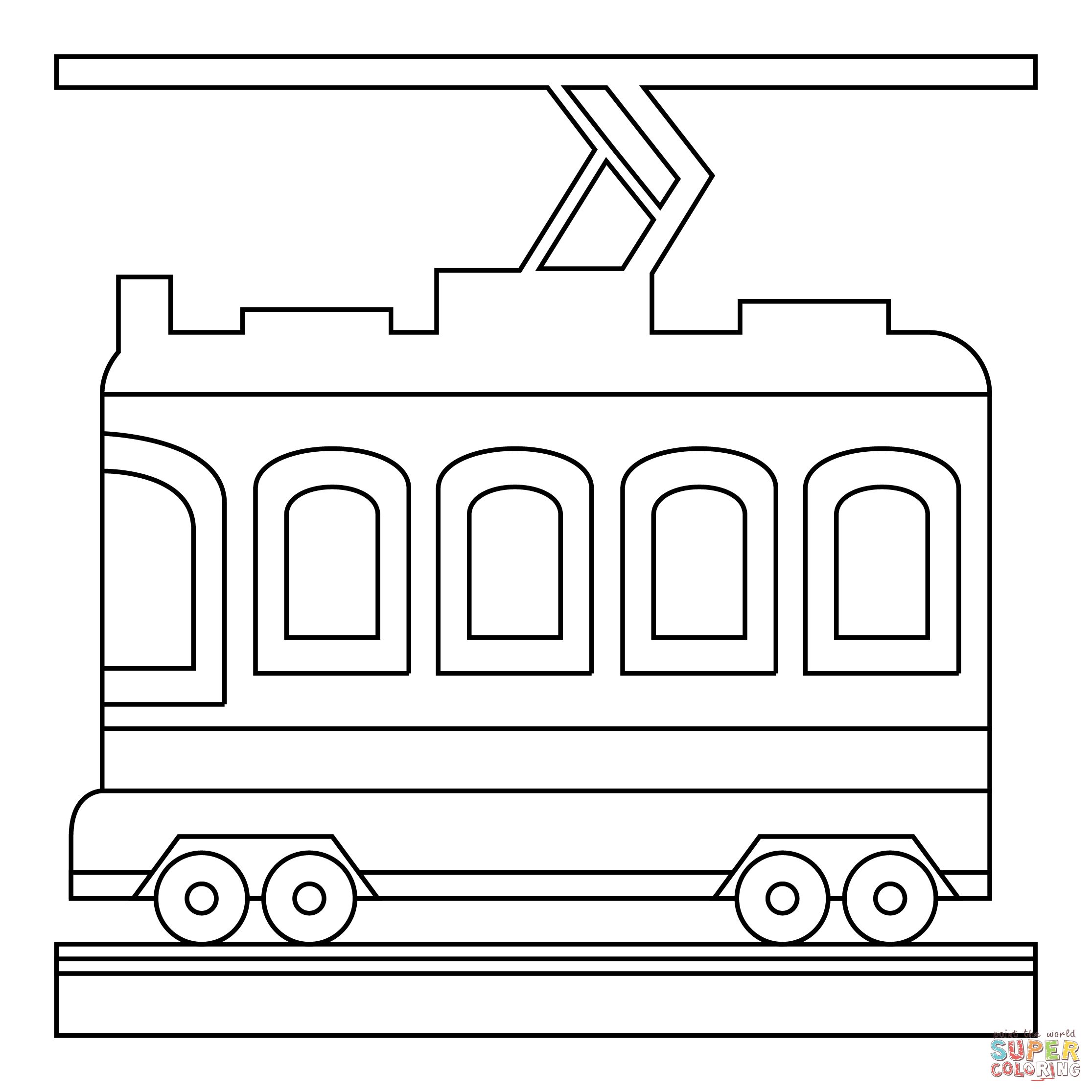 Çocuklar İçin Tren Boyama Sayfaları 
