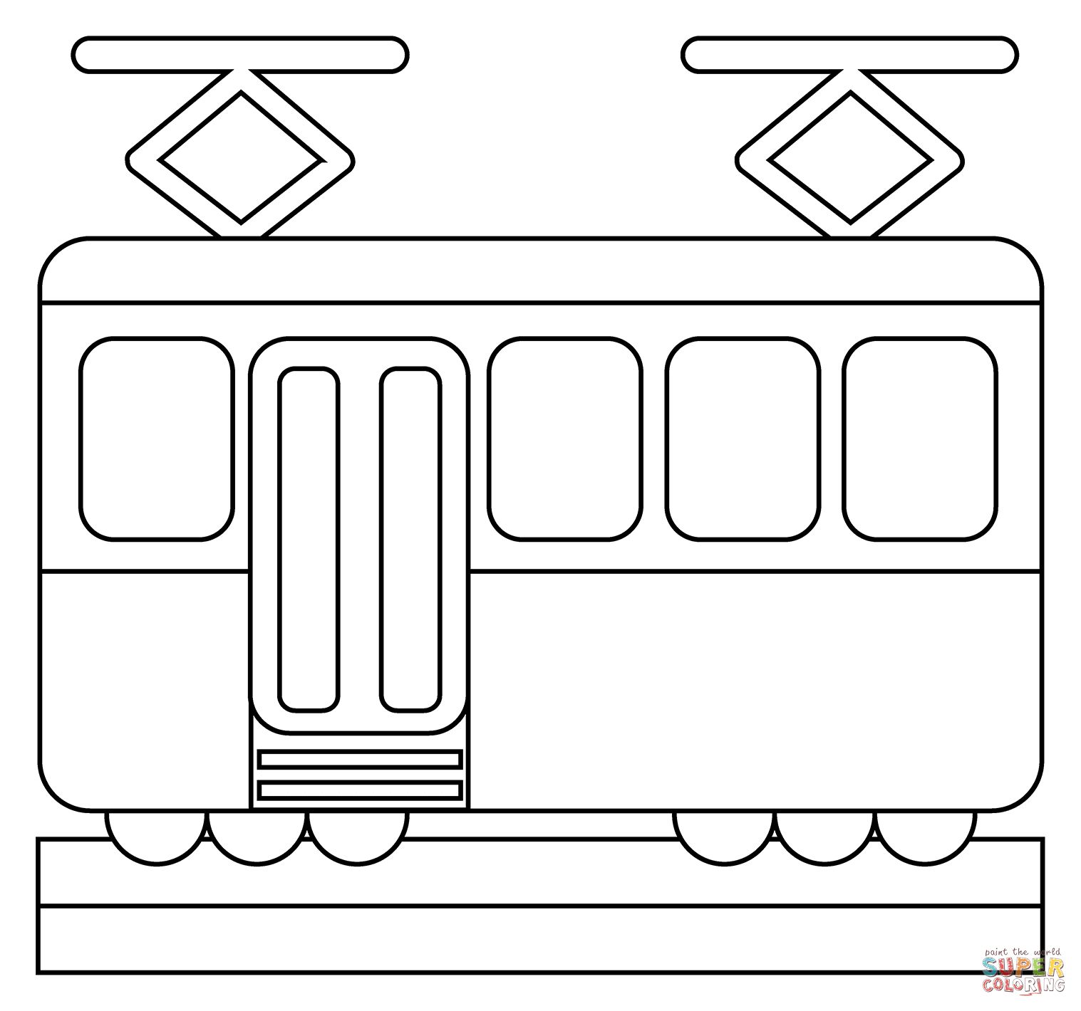Çocuklar İçin Tren Boyama Sayfaları 