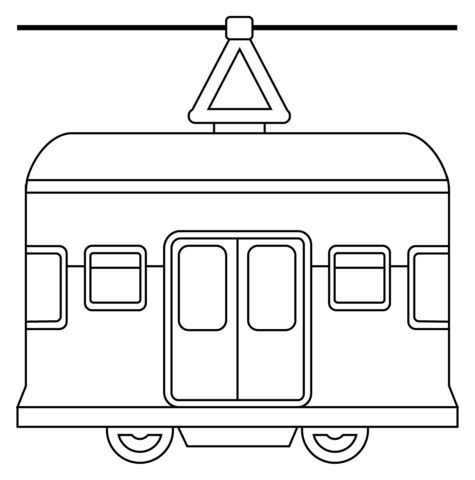 Çocuklar İçin Tren Boyama Sayfaları 