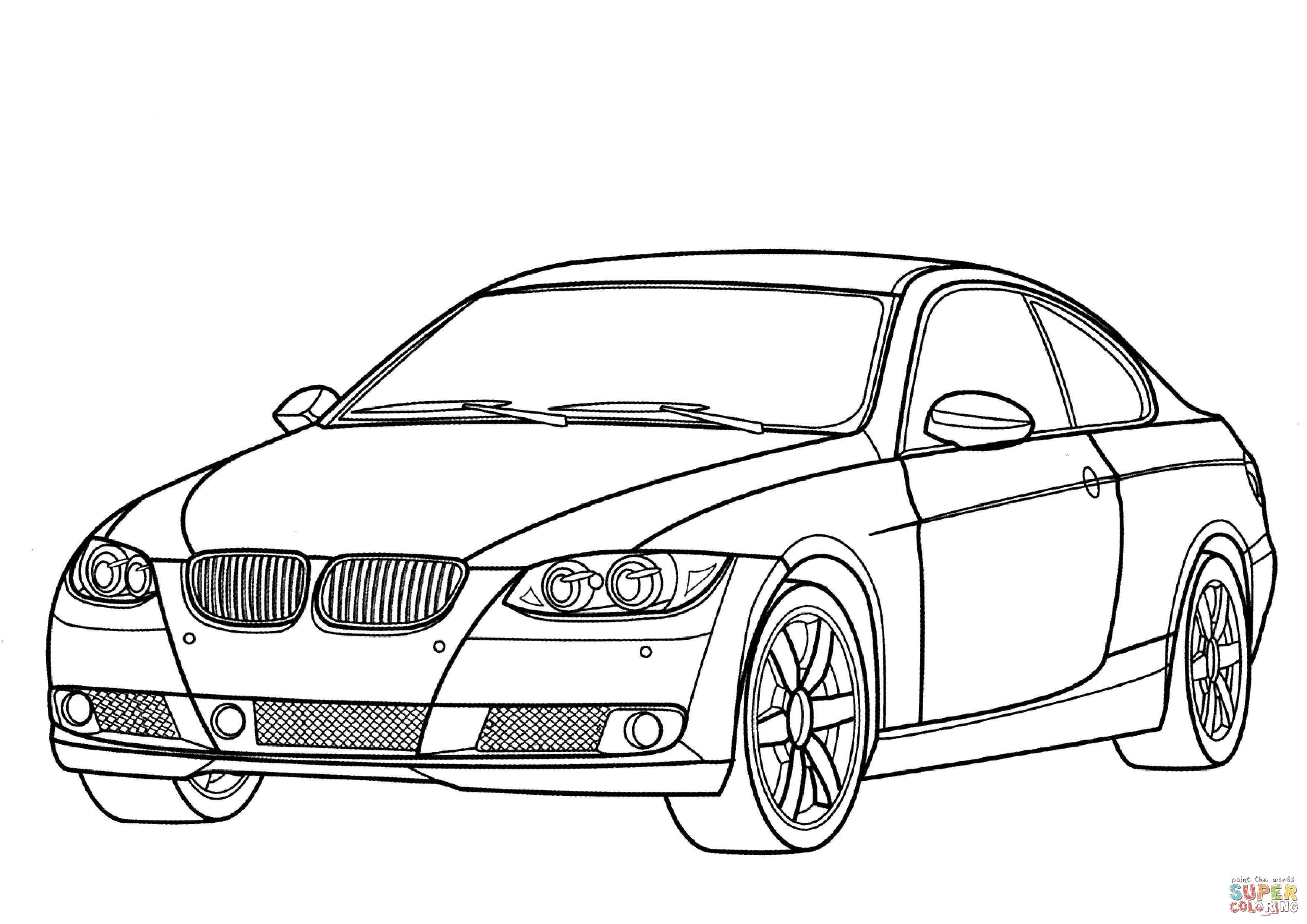 Çocuklar İçin Bmw Boyama Sayfaları 
