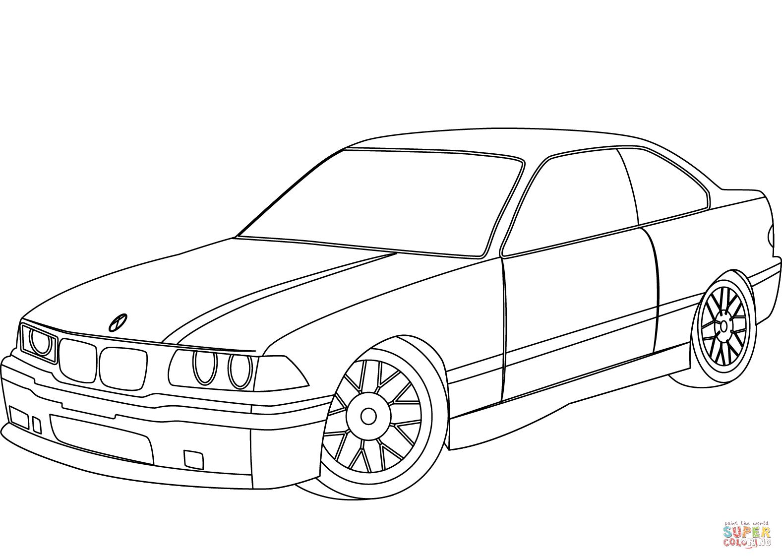 Çocuklar İçin Bmw Boyama Sayfaları 