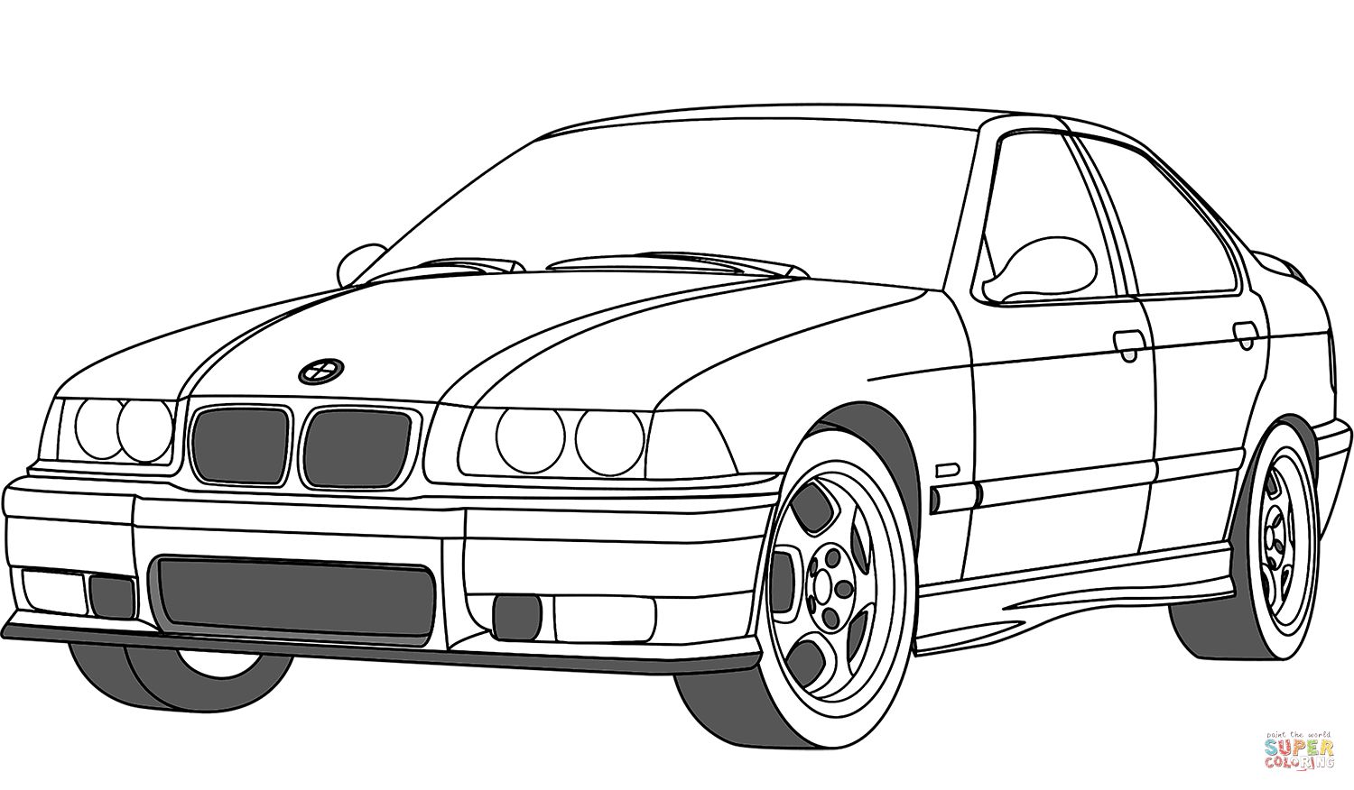 Çocuklar İçin Bmw Boyama Sayfaları 
