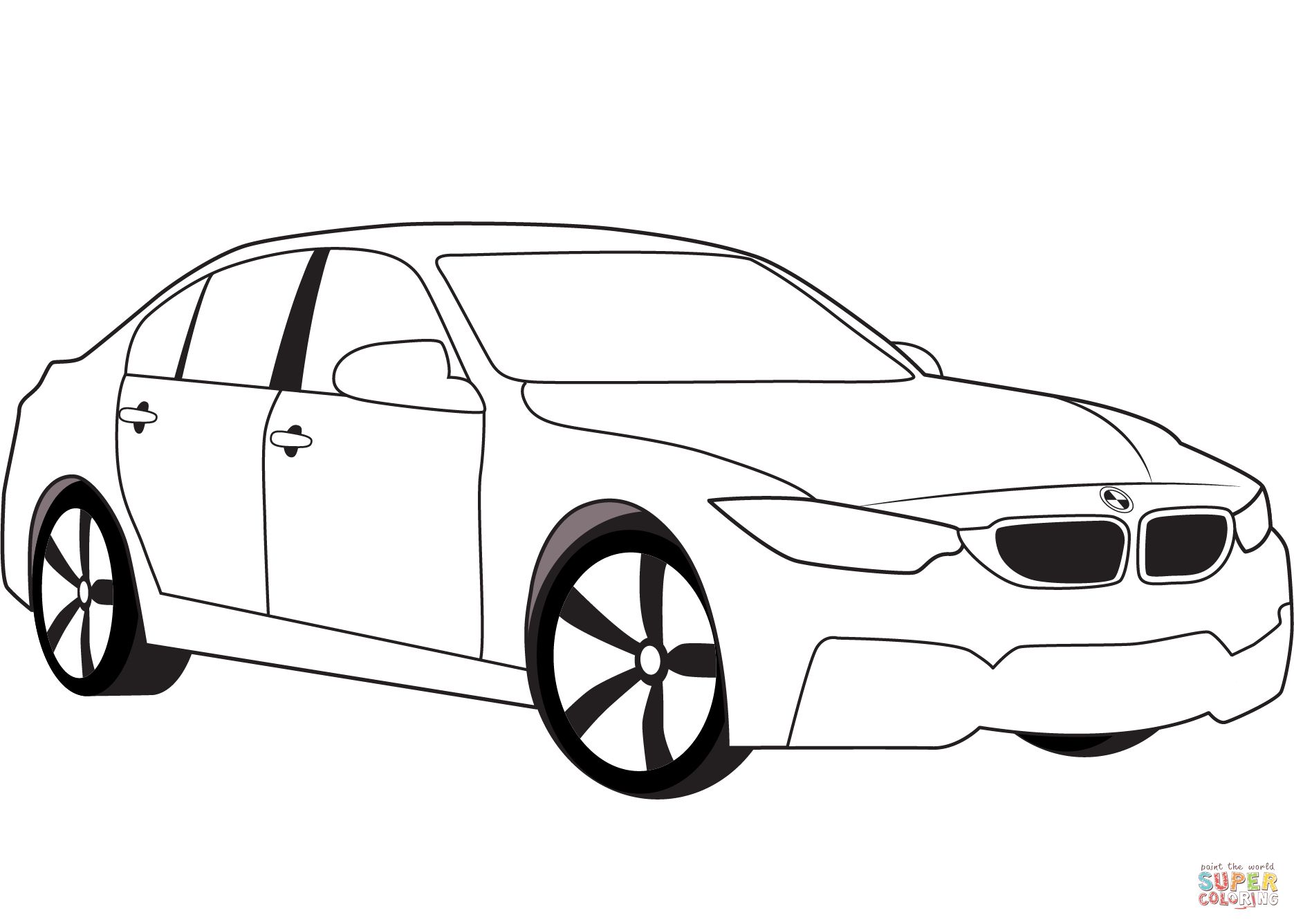 Çocuklar İçin Bmw Boyama Sayfaları 