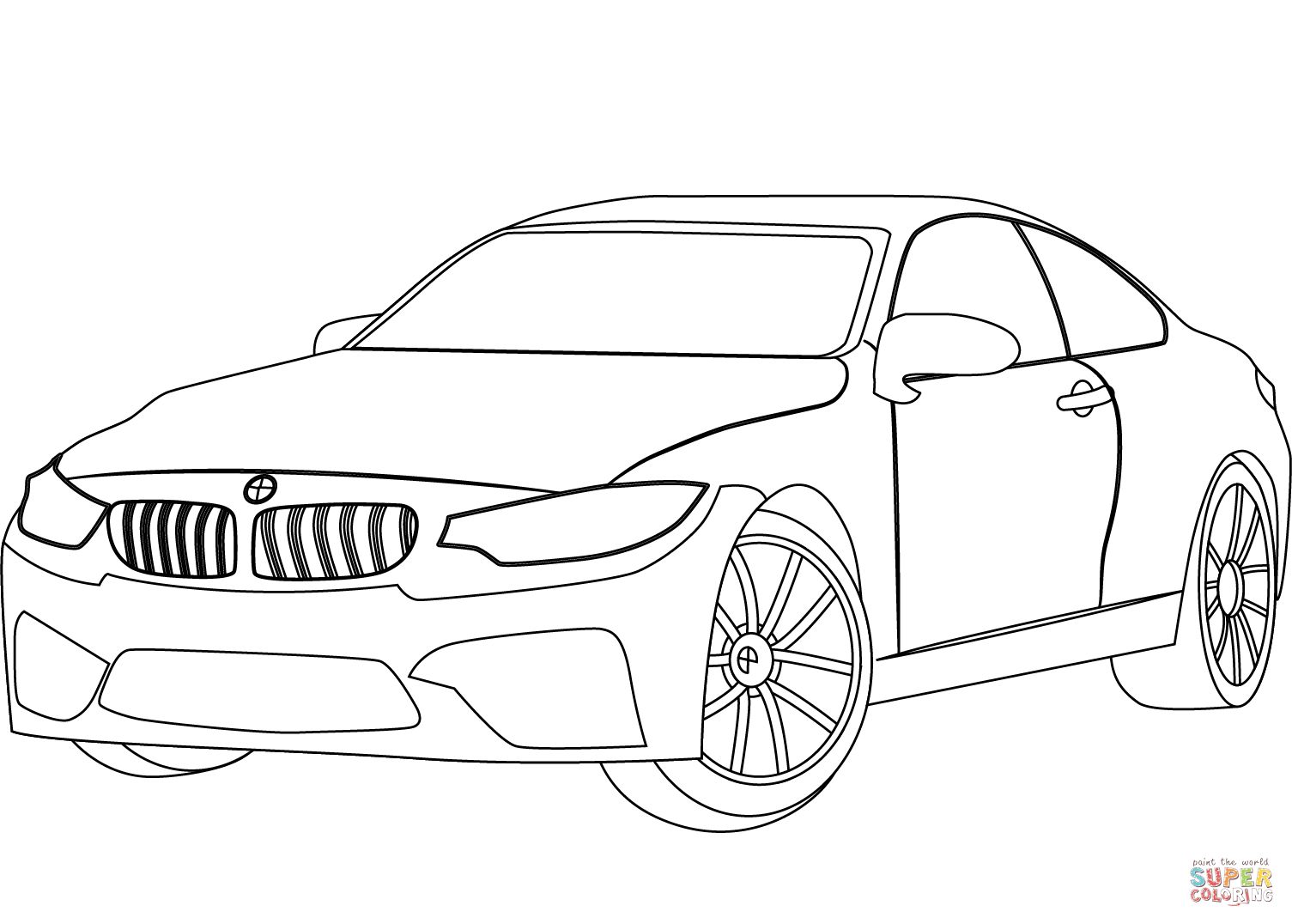 Çocuklar İçin Bmw Boyama Sayfaları 