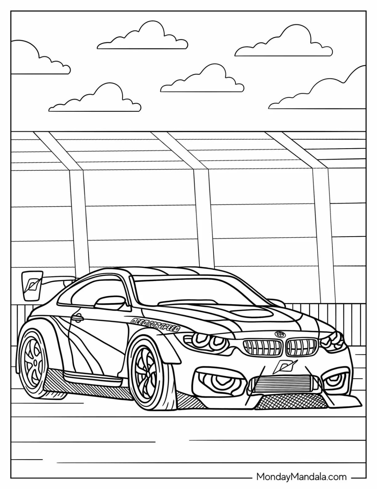 Çocuklar İçin Bmw Boyama Sayfaları 