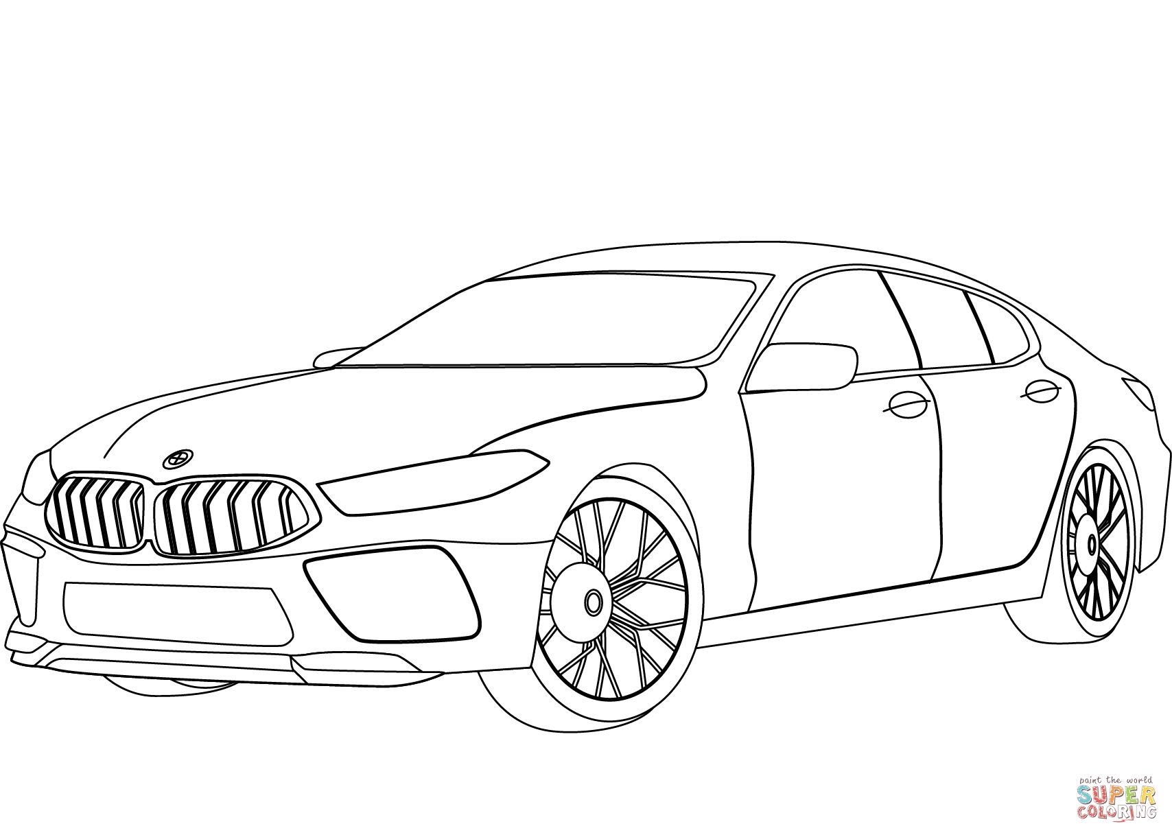Çocuklar İçin Bmw Boyama Sayfaları 