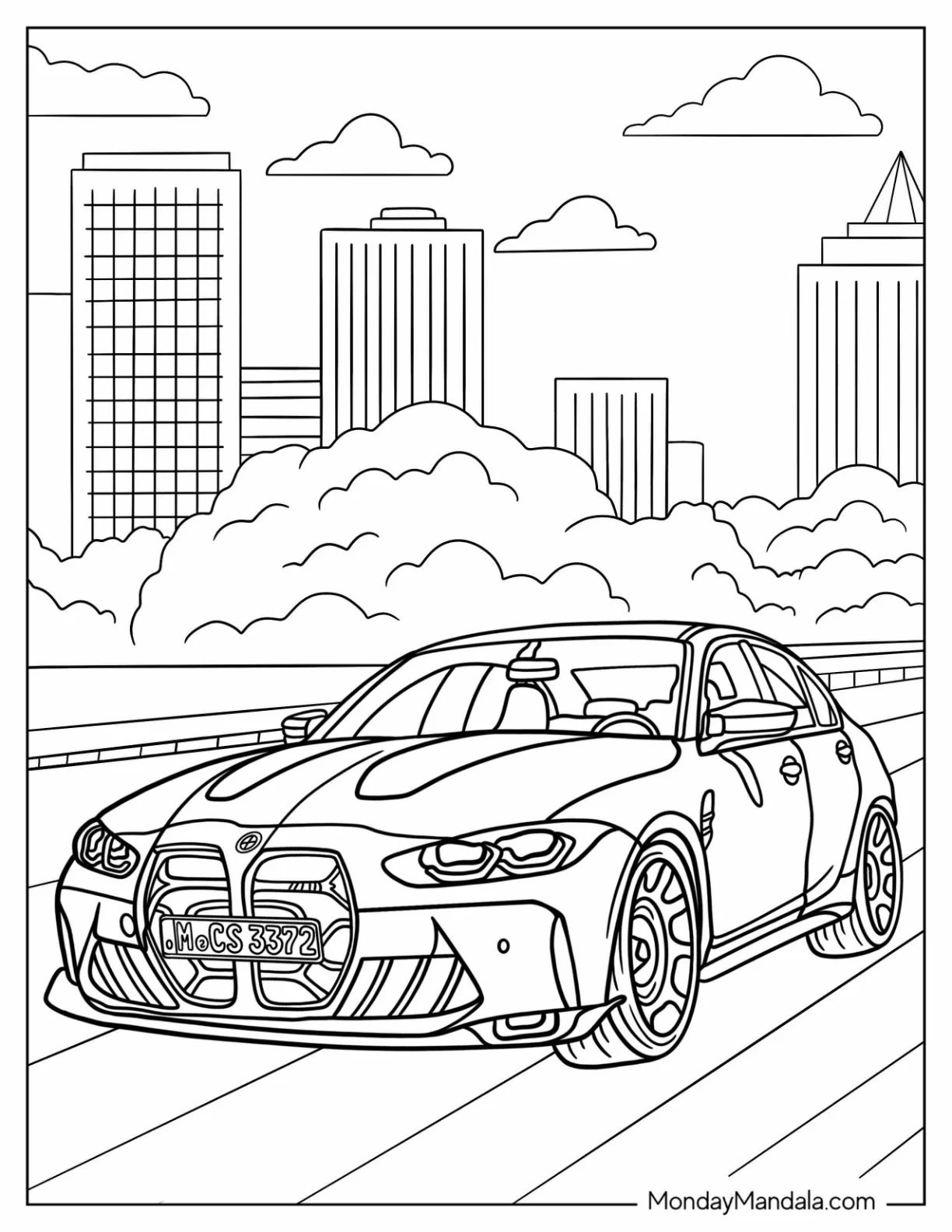 Çocuklar İçin Bmw Boyama Sayfaları 