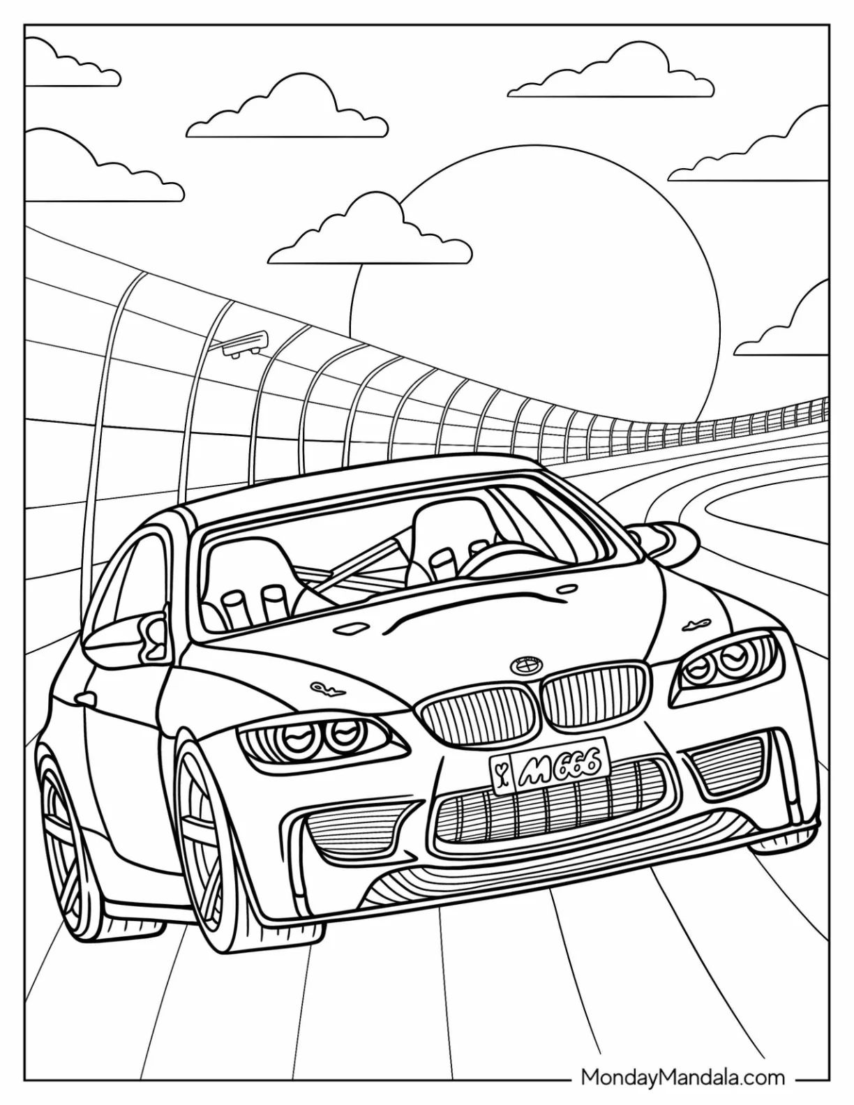 Çocuklar İçin Bmw Boyama Sayfaları 