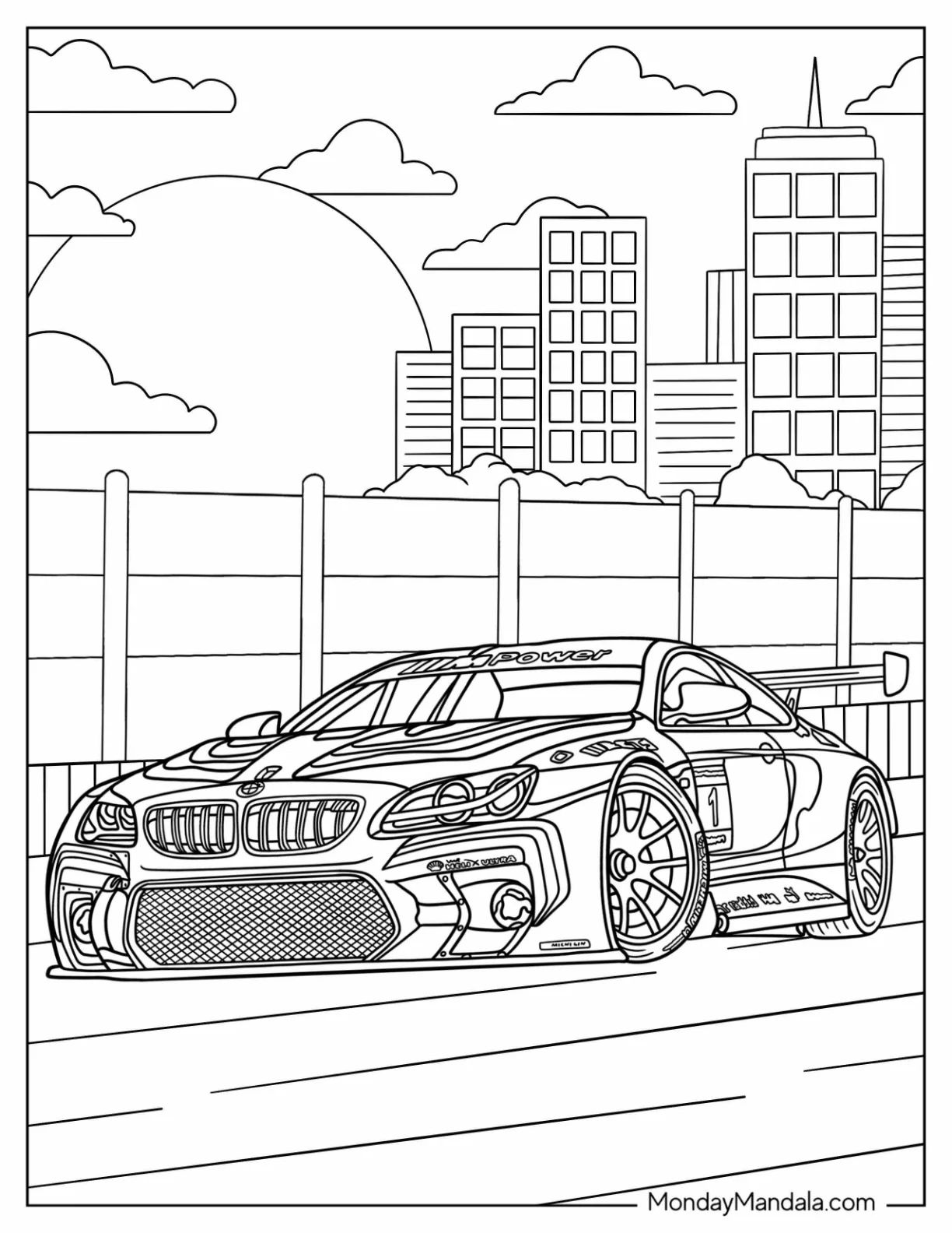 Çocuklar İçin Bmw Boyama Sayfaları 