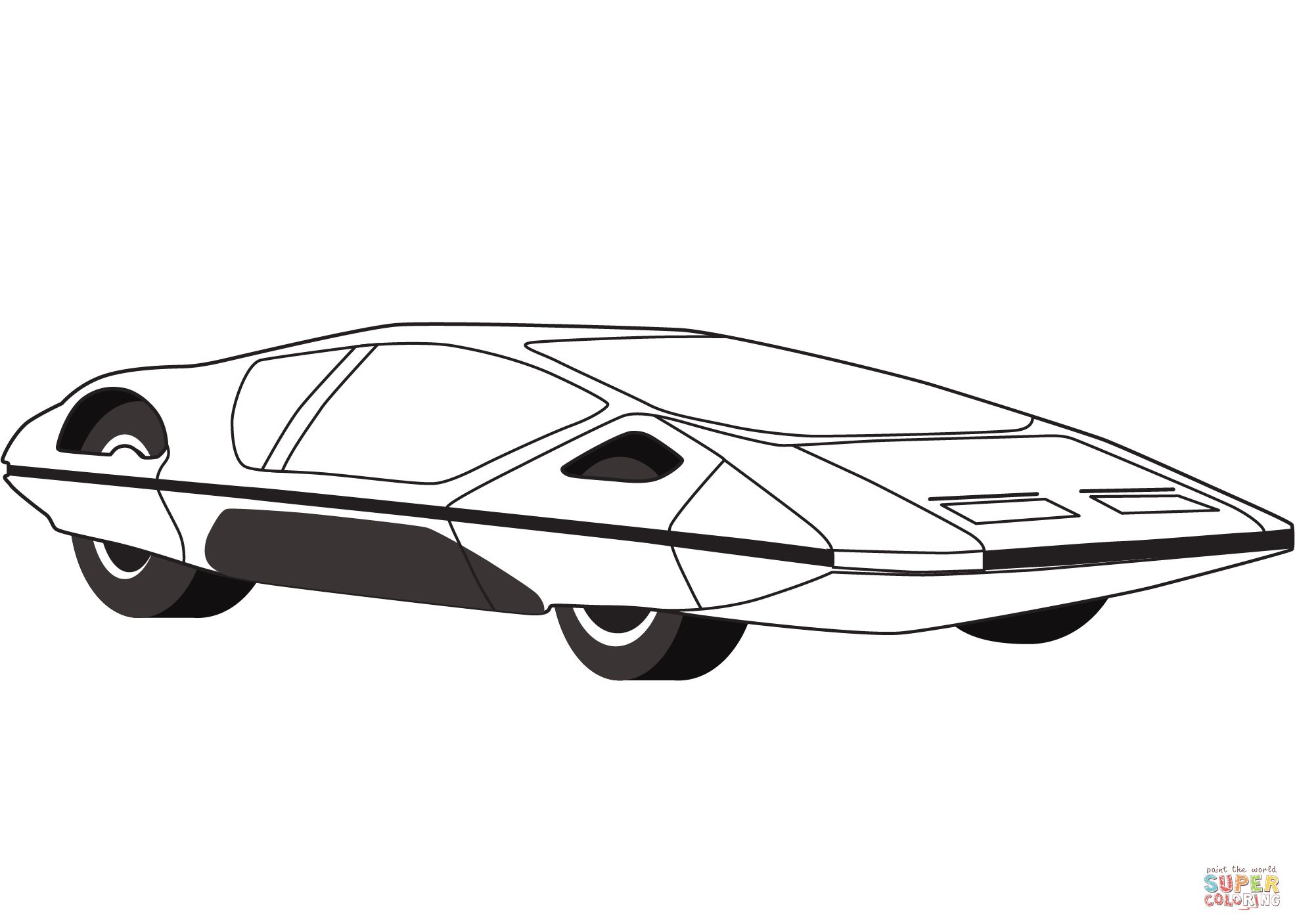 Çocuklar İçin Ferrari Boyama Sayfaları 