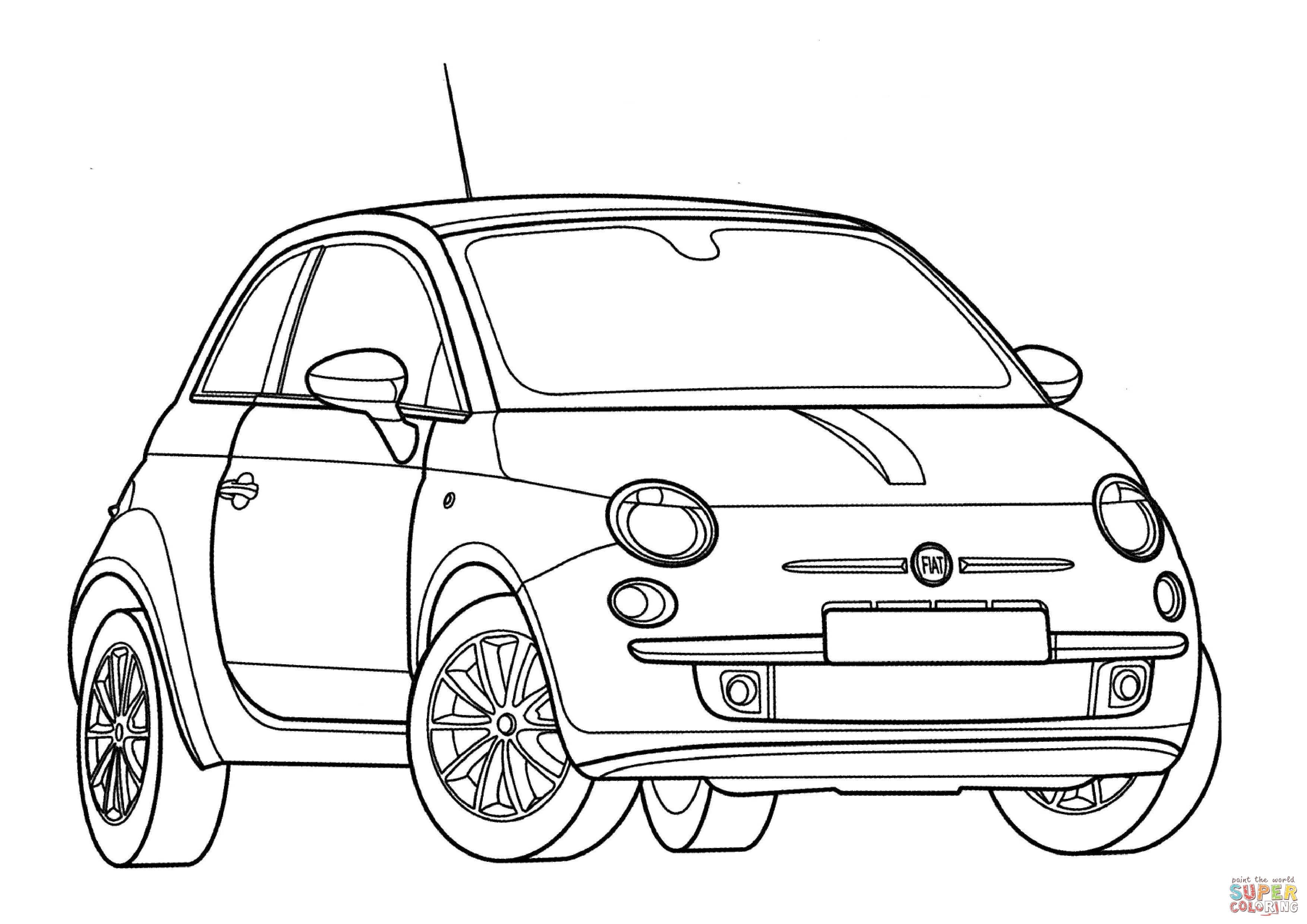 Çocuklar İçin Fiat Boyama Sayfaları 
