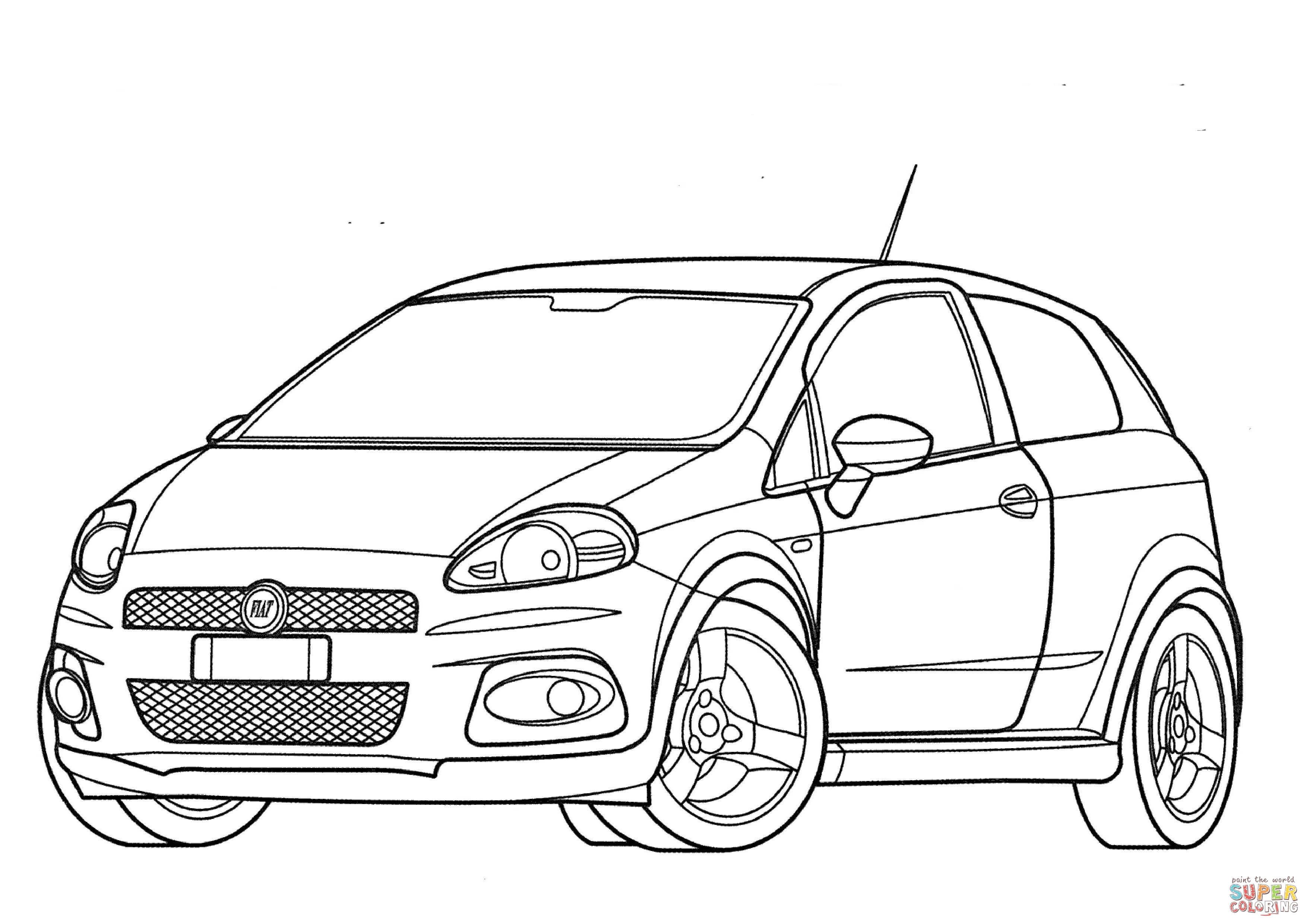 Çocuklar İçin Fiat Boyama Sayfaları 