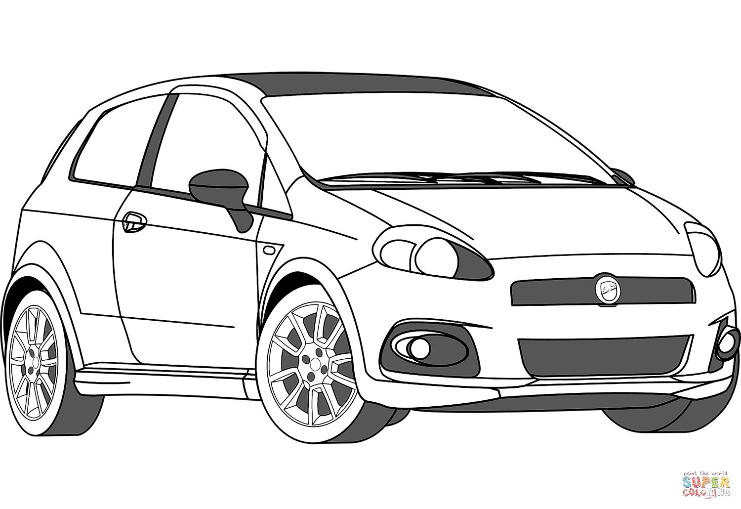 Çocuklar İçin Fiat Boyama Sayfaları 