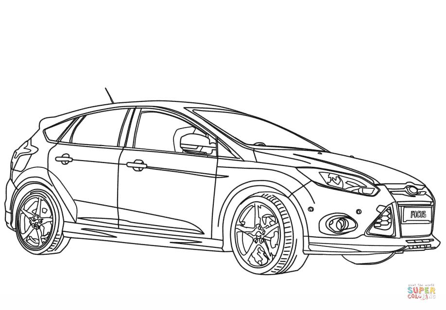 Çocuklar İçin Ford Boyama Sayfaları 