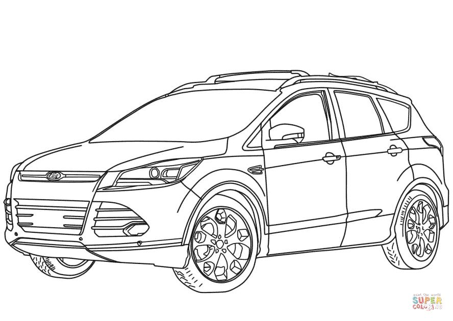 Çocuklar İçin Ford Boyama Sayfaları 