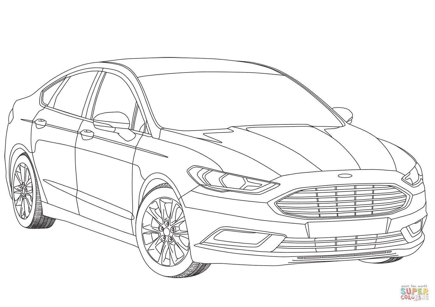 Çocuklar İçin Ford Boyama Sayfaları 