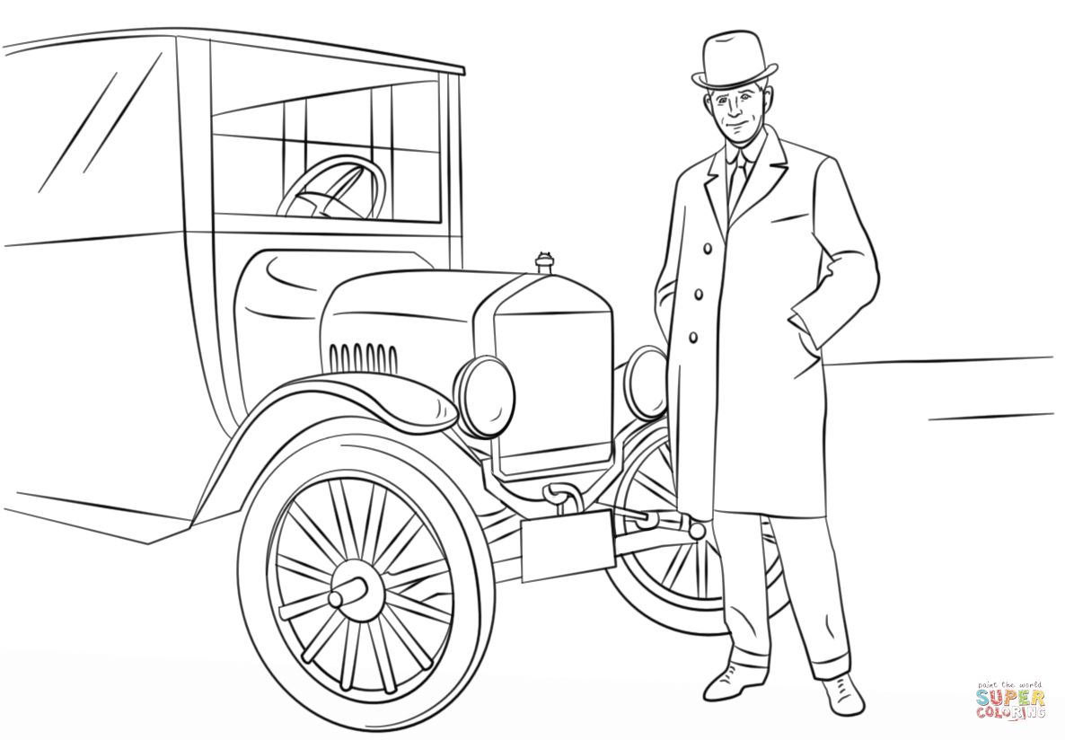 Çocuklar İçin Ford Boyama Sayfaları 