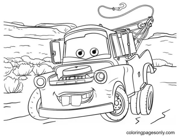 Çocuklar İçin Jeep Boyama Sayfaları 