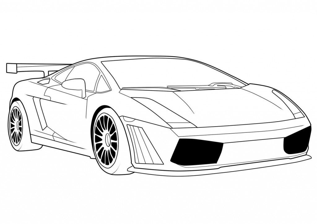 Çocuklar İçin Lamborghini Boyama Sayfaları 