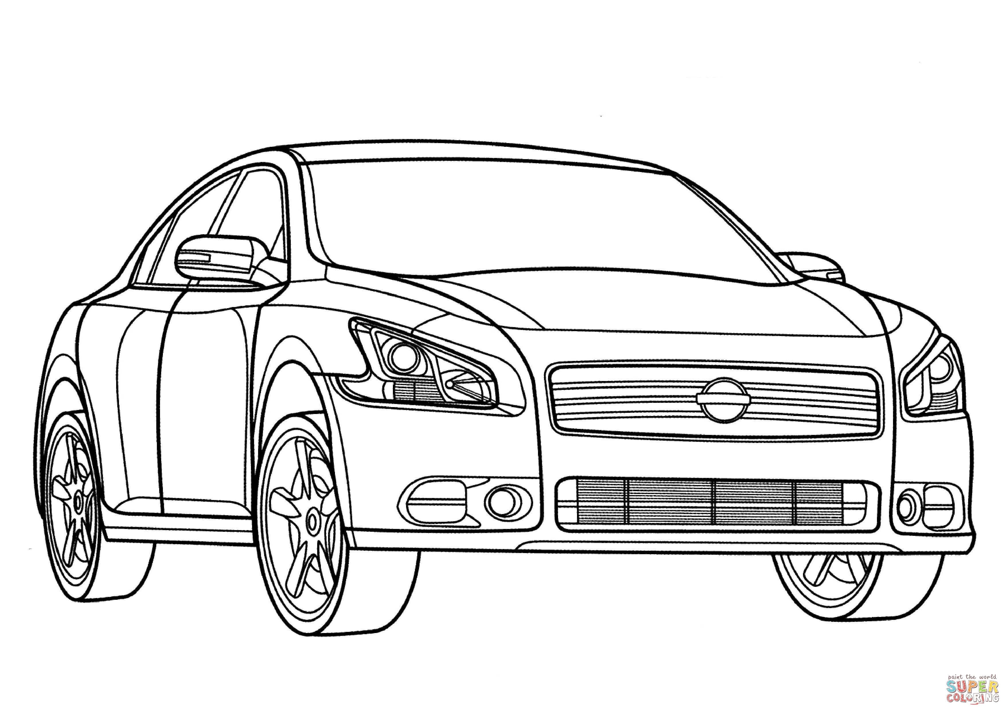 Çocuklar İçin Nissan Boyama Sayfaları 