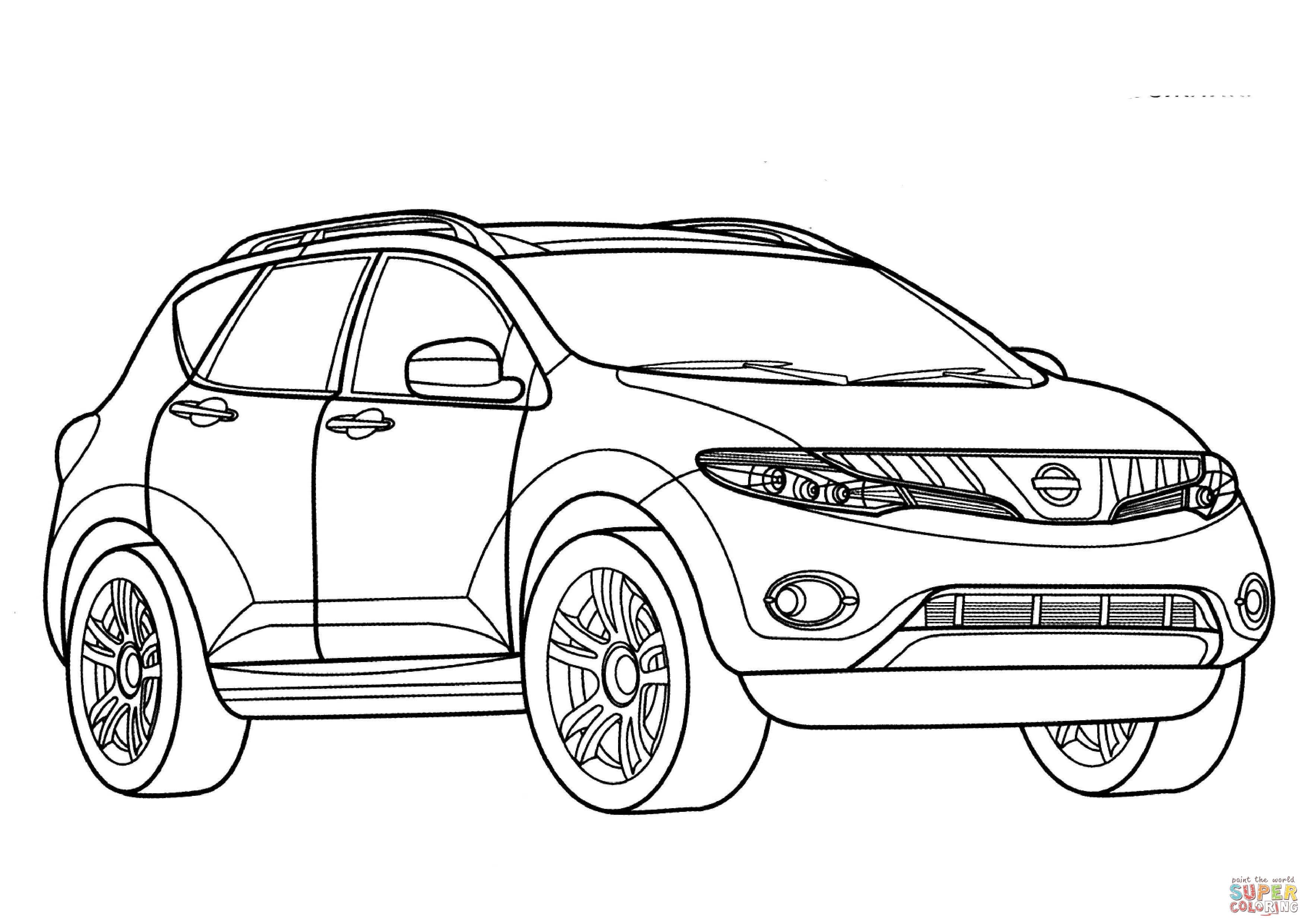 Çocuklar İçin Nissan Boyama Sayfaları 