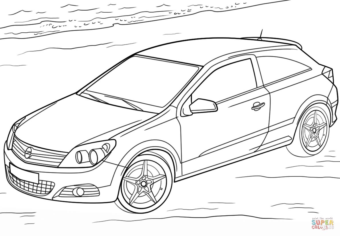 Çocuklar İçin Opel Boyama Sayfaları 