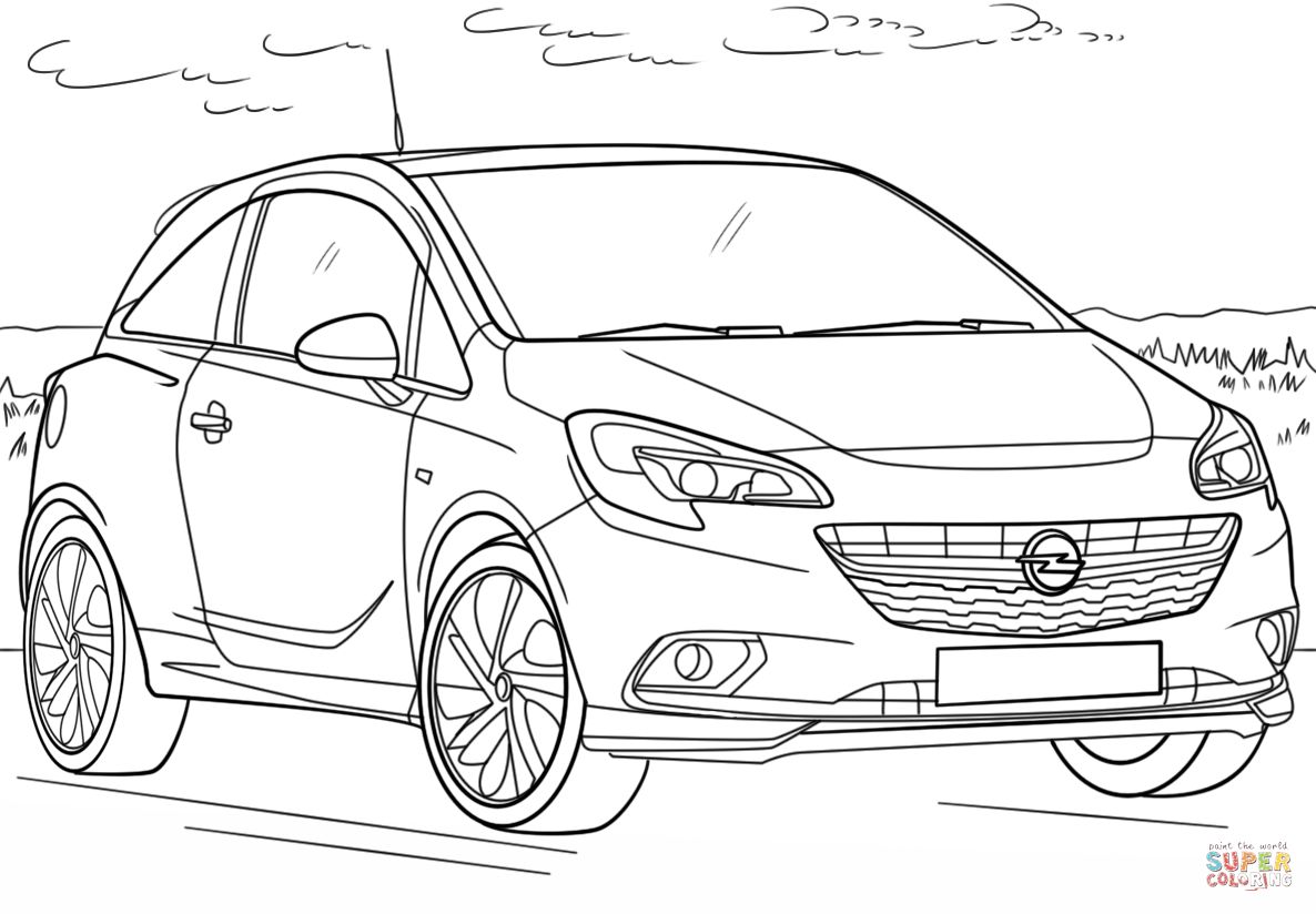 Çocuklar İçin Opel Boyama Sayfaları 