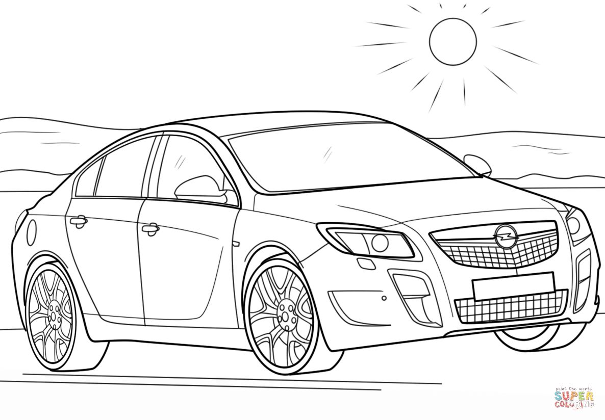 Çocuklar İçin Opel Boyama Sayfaları 