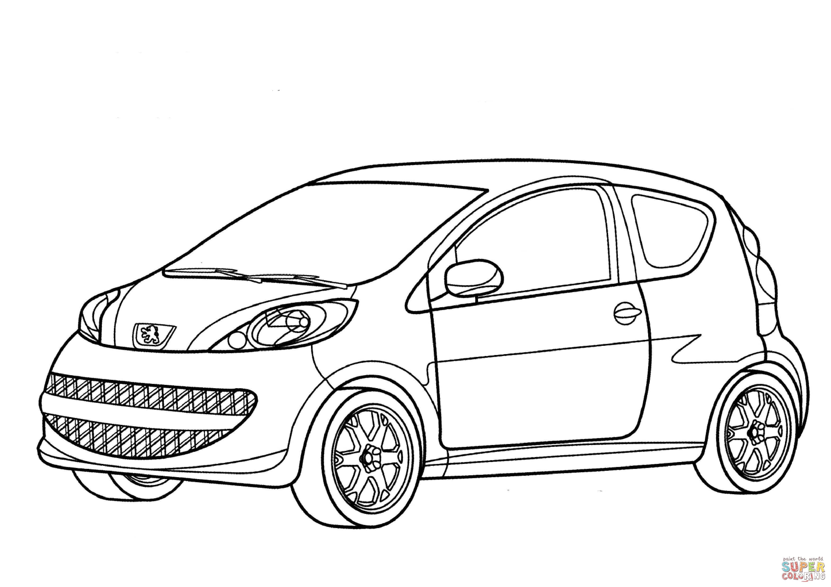 Çocuklar İçin Peugeot Boyama Sayfaları 